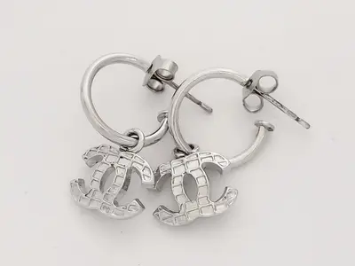 Coco Hoop Silver Earrings