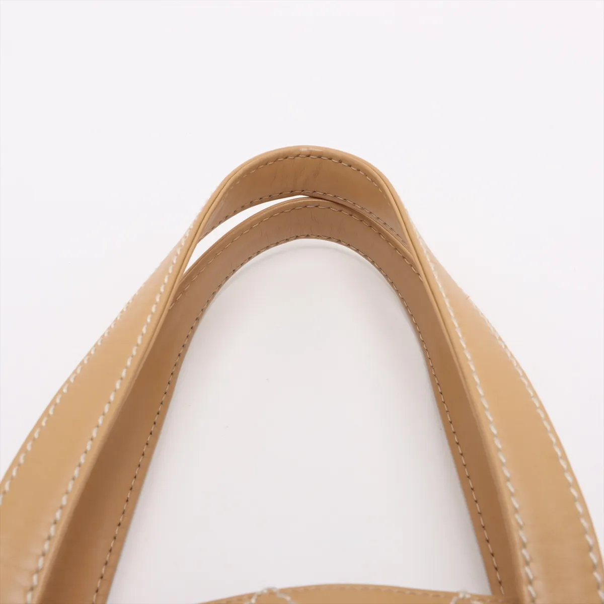 Wild Stitch Leather Tote Bag Beige Gold Hardware 7475418 No. 7 — view 6