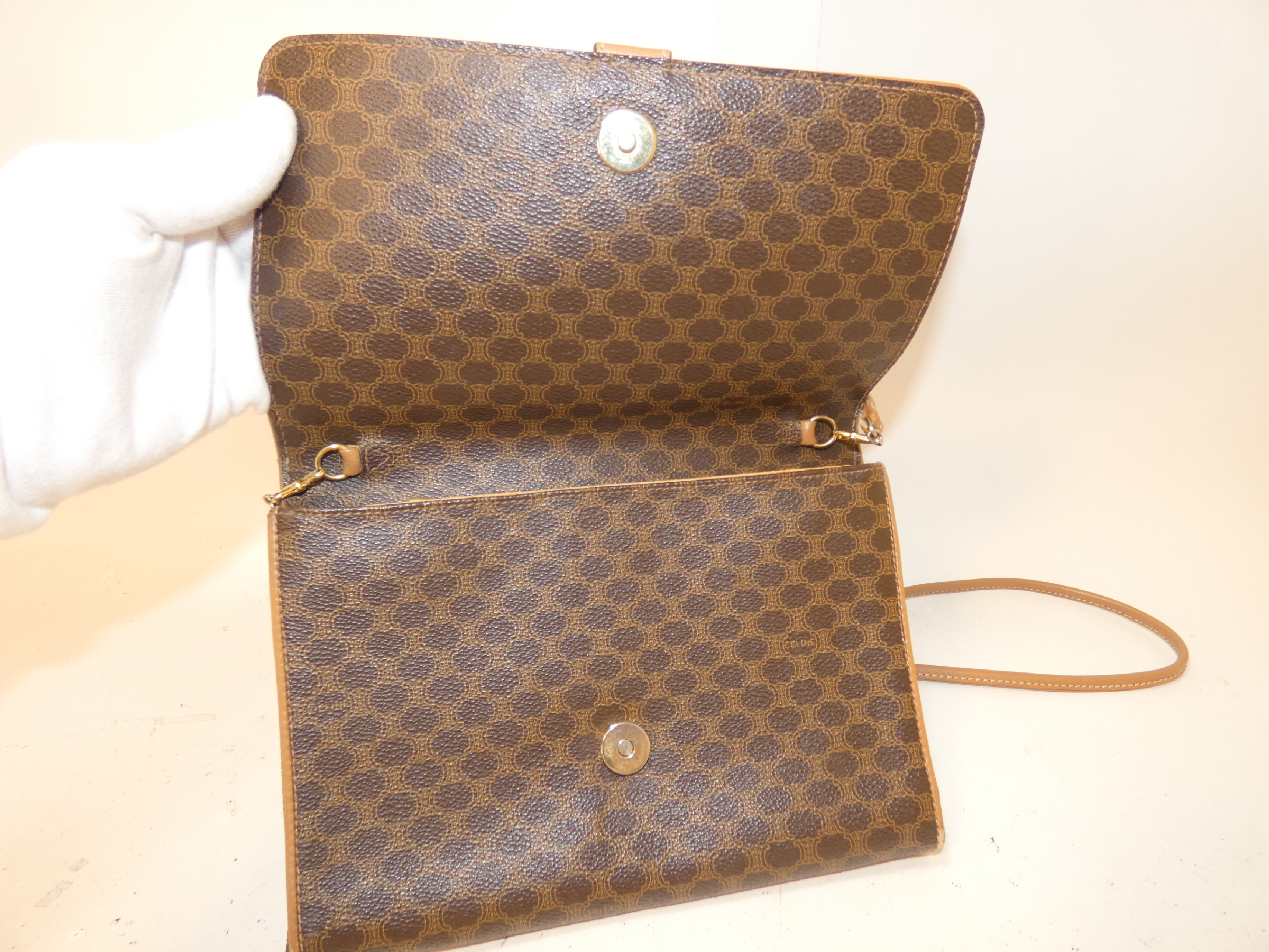 Macadam PVC Front Logo Pochette Shoulder Bag — view 8