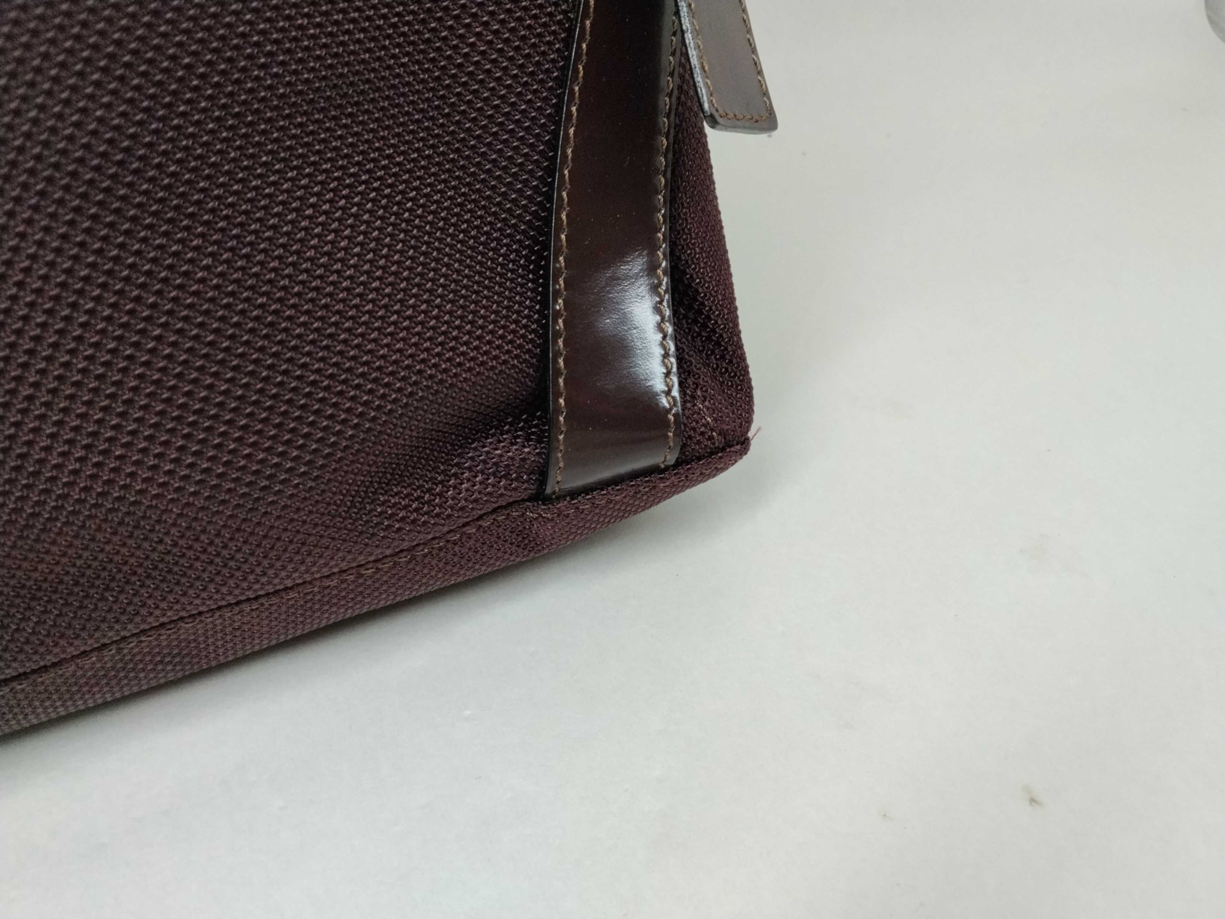 Logo Enamel Leather Backpack Mesh Rucksack — view 3