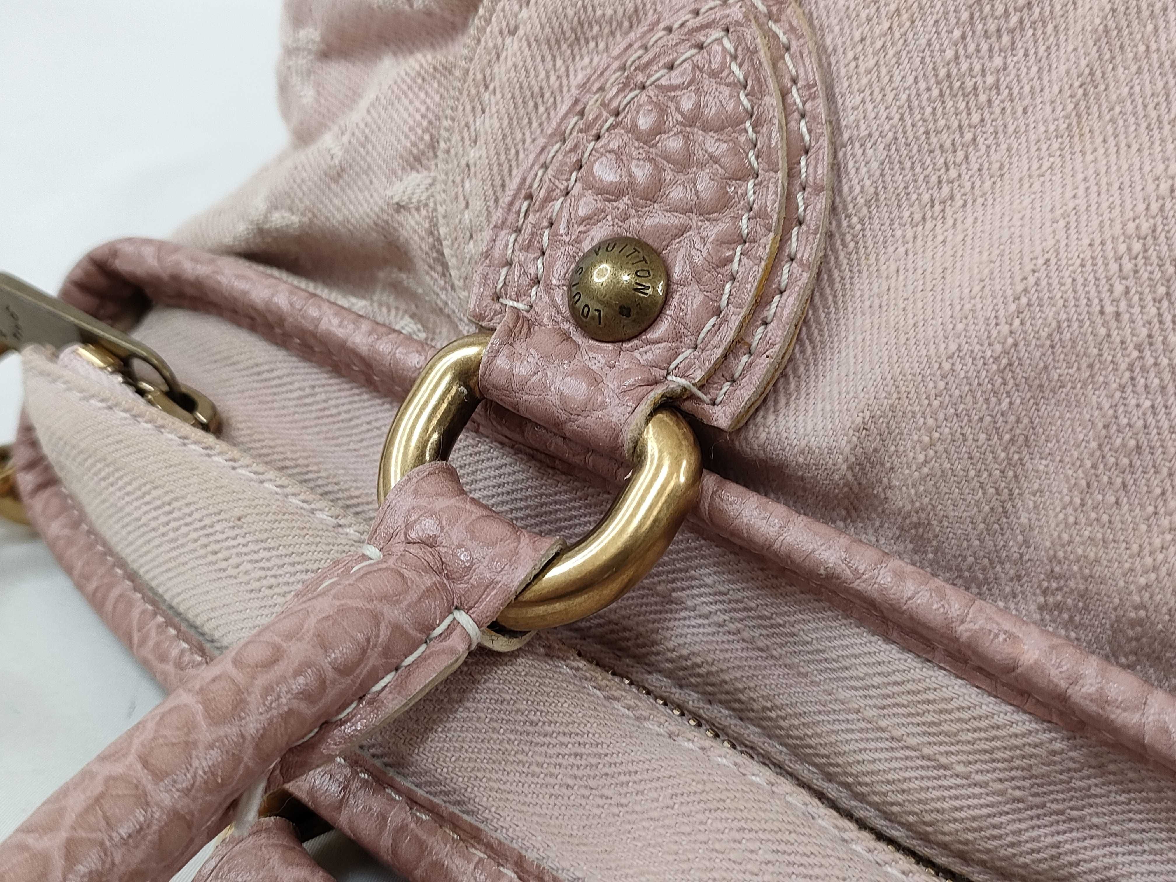 Monogram Denim Neo Cavie MM Handbag — view 7
