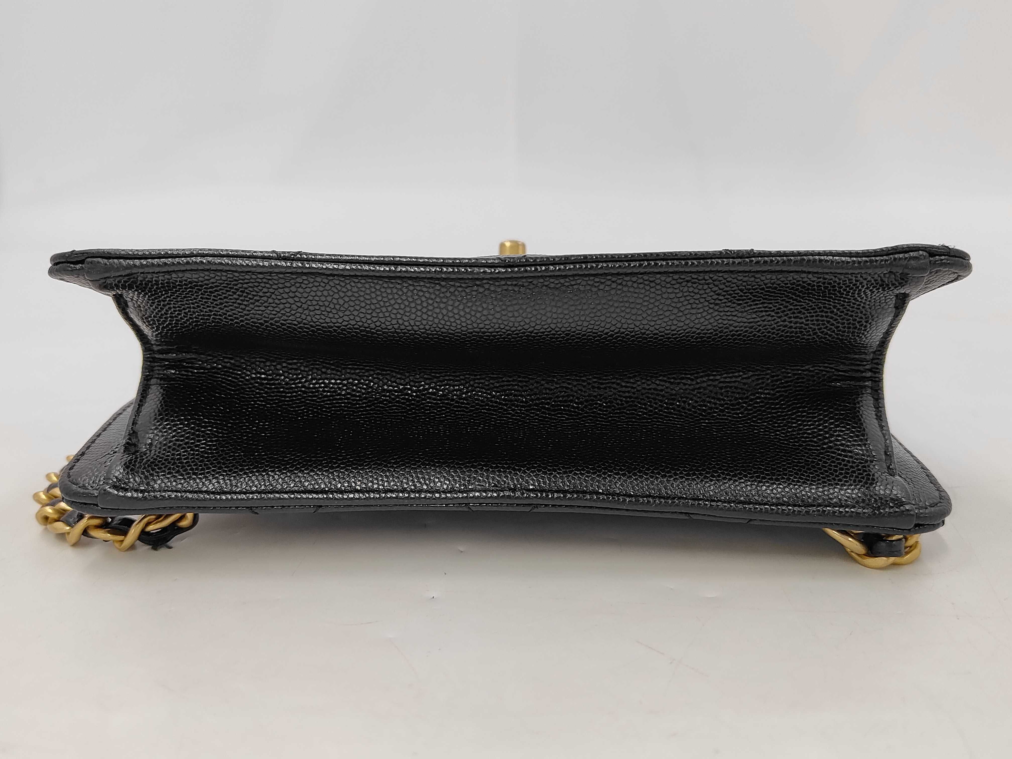 Matelassé Caviar Skin Backpack with Serial Plate, Black Backpack — view 7