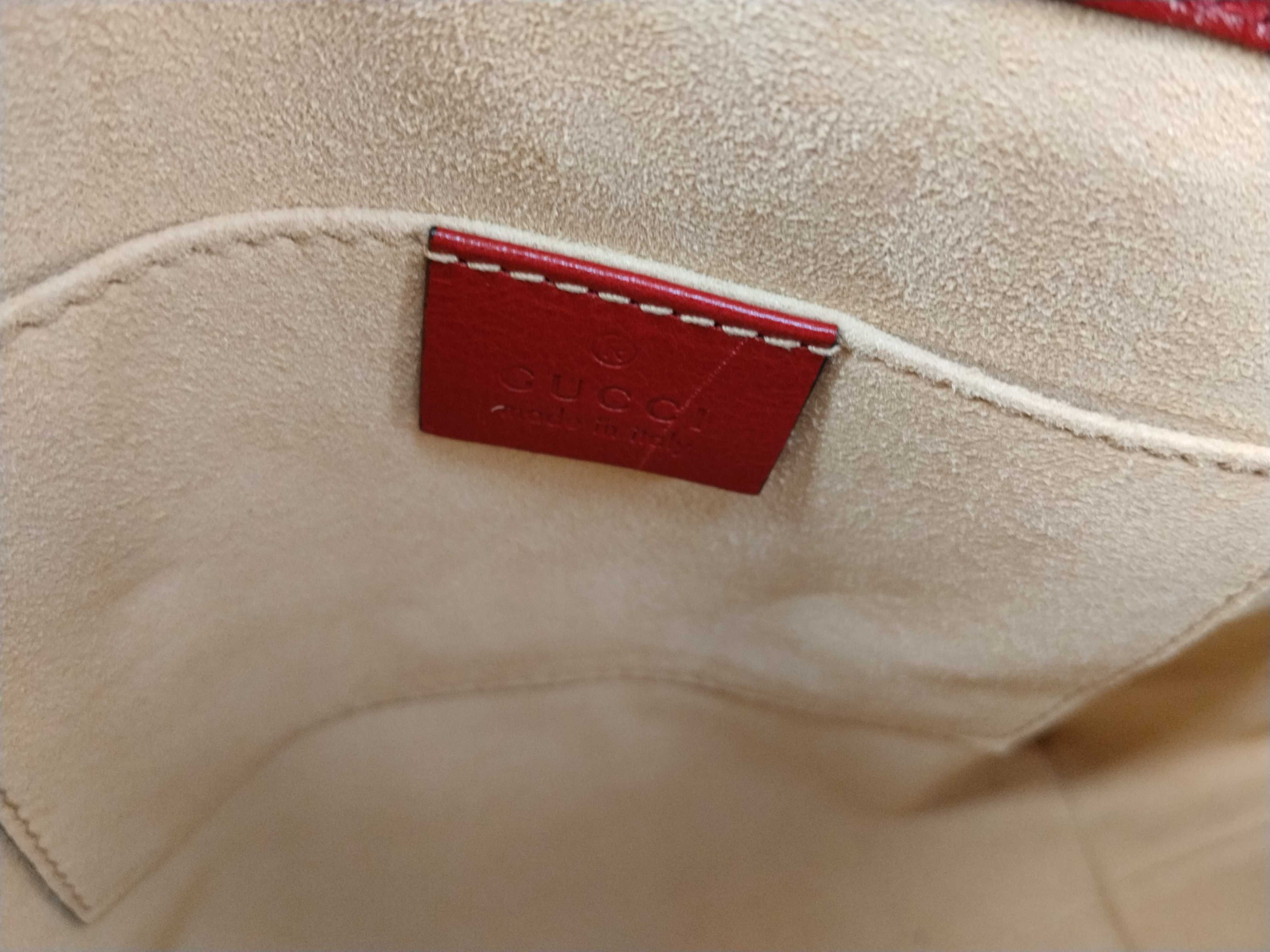 Ophidia Suede Leather Sherry Line 2-way Shoulder Bag/Handbag — view 12