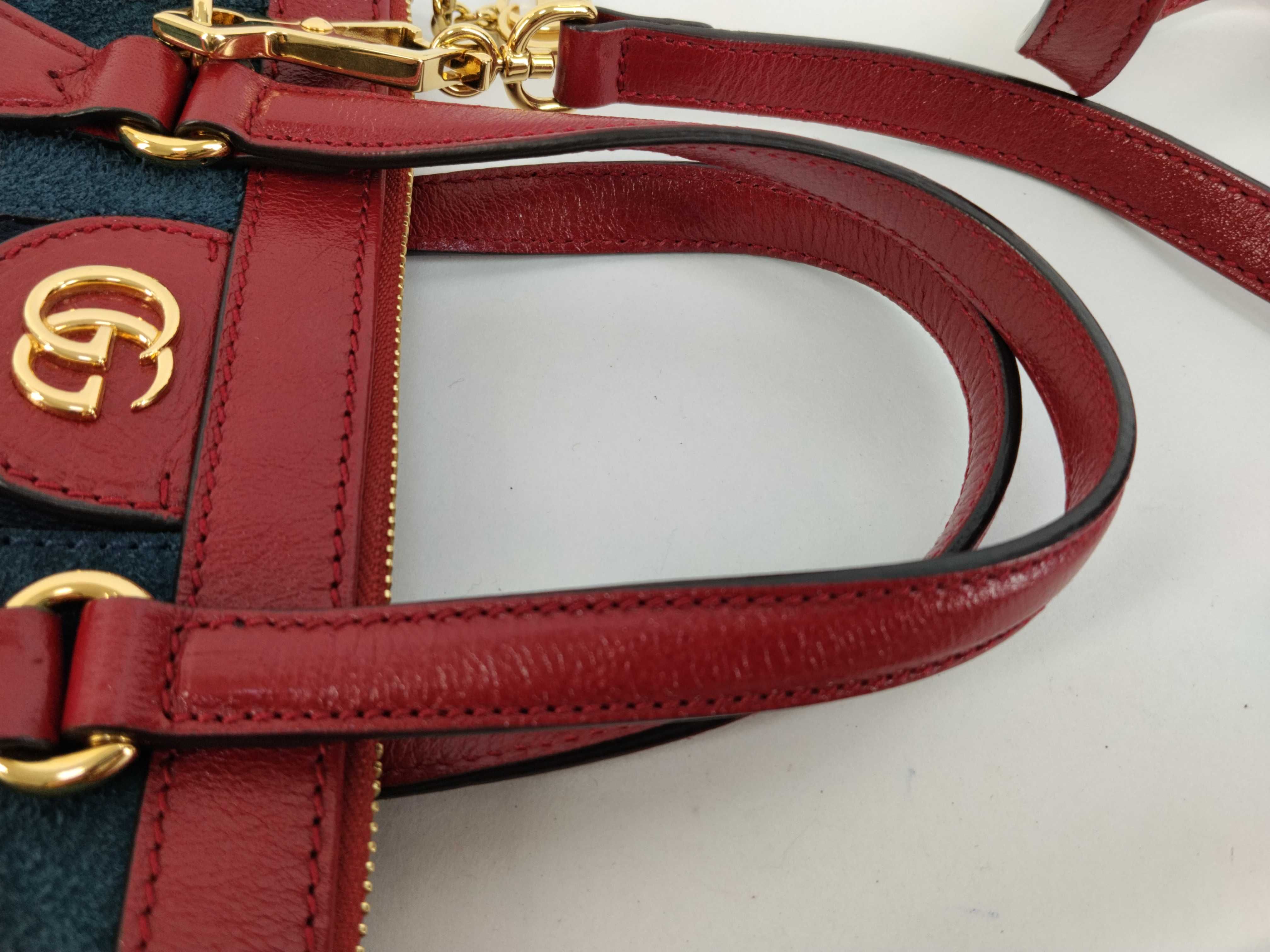 Ophidia Suede Leather Sherry Line 2-way Shoulder Bag/Handbag — view 4