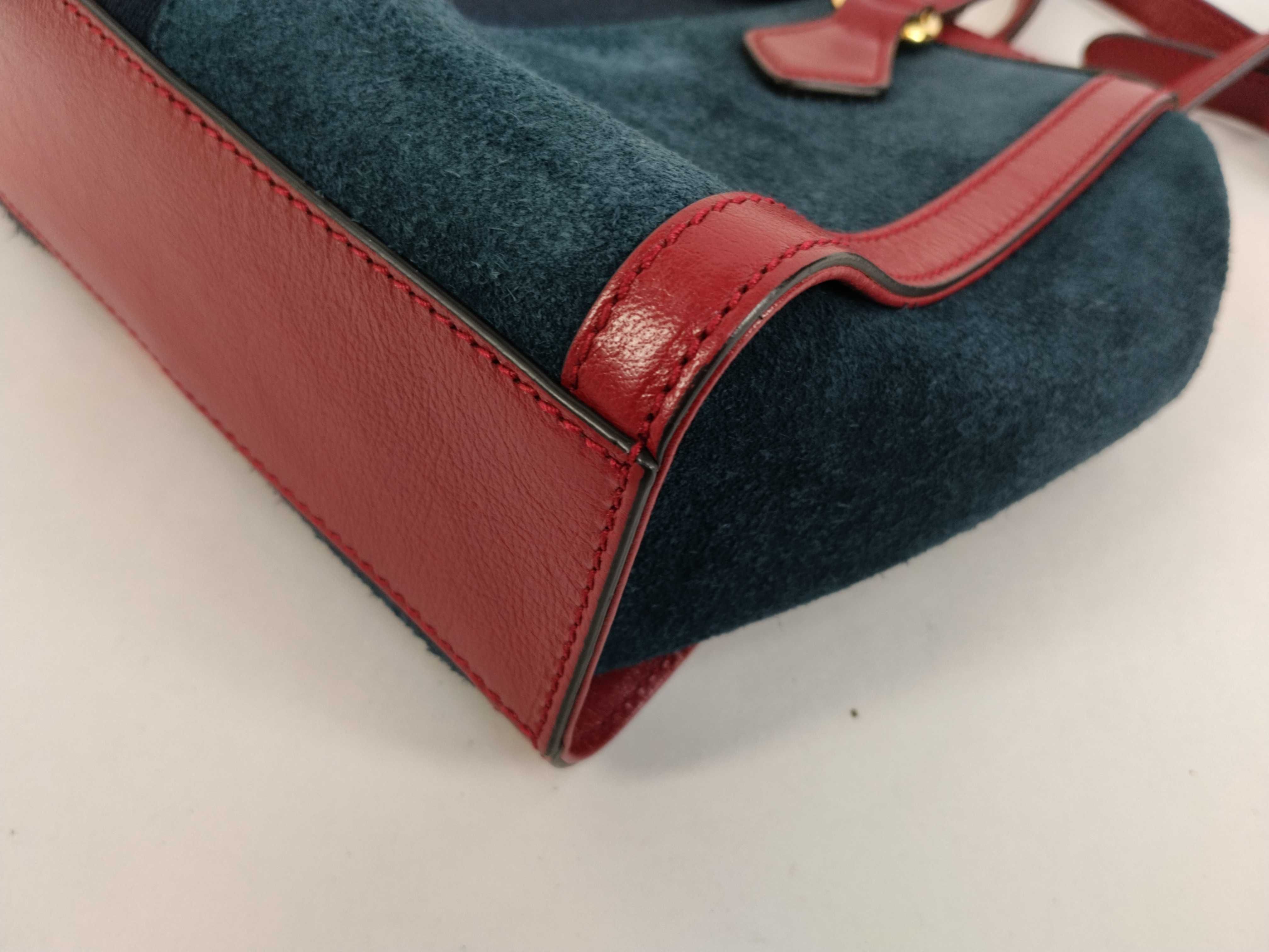 Ophidia Suede Leather Sherry Line 2-way Shoulder Bag/Handbag — view 7