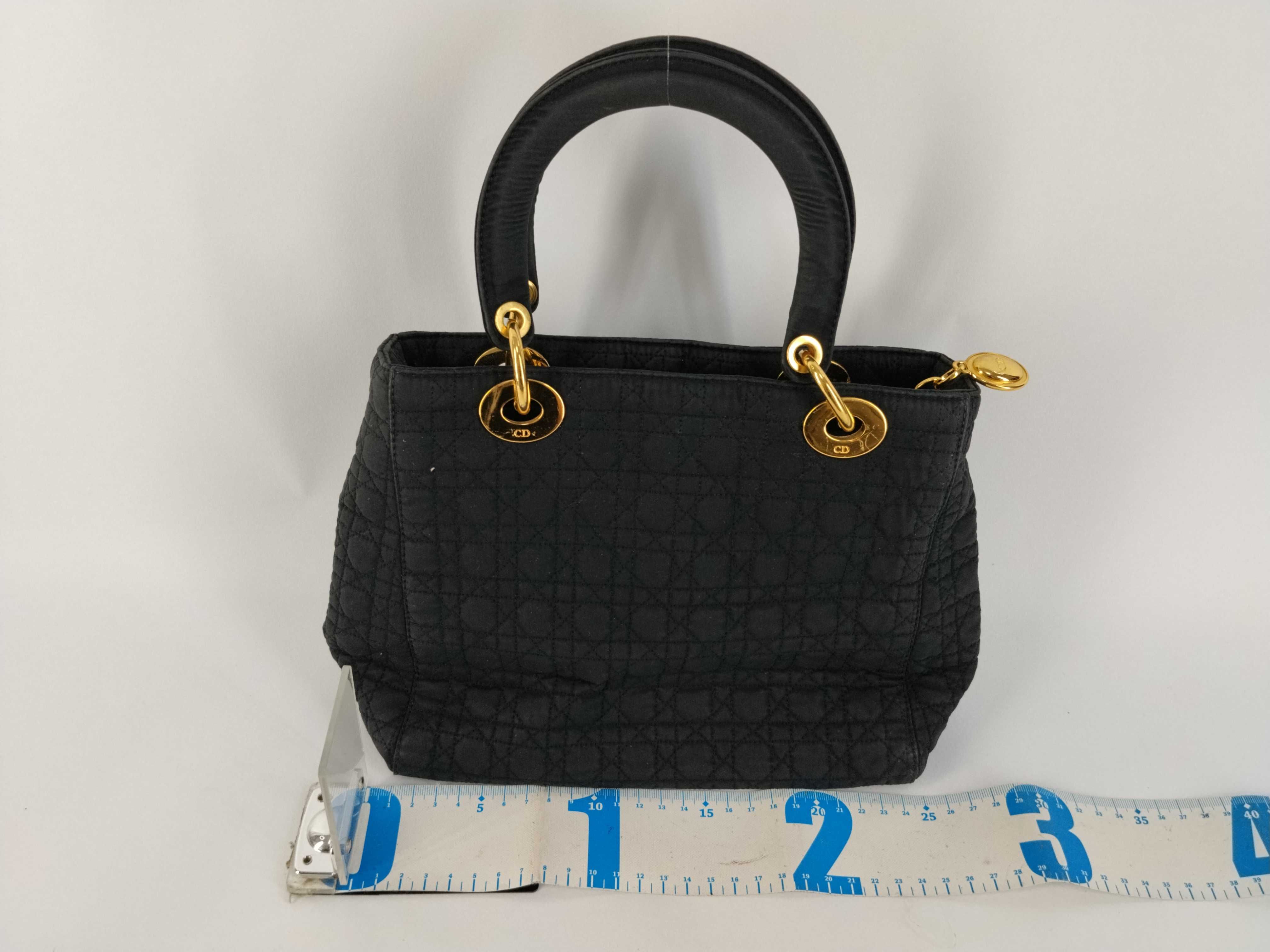 Lady Dior Christian handbag Lady black handbag — view 2