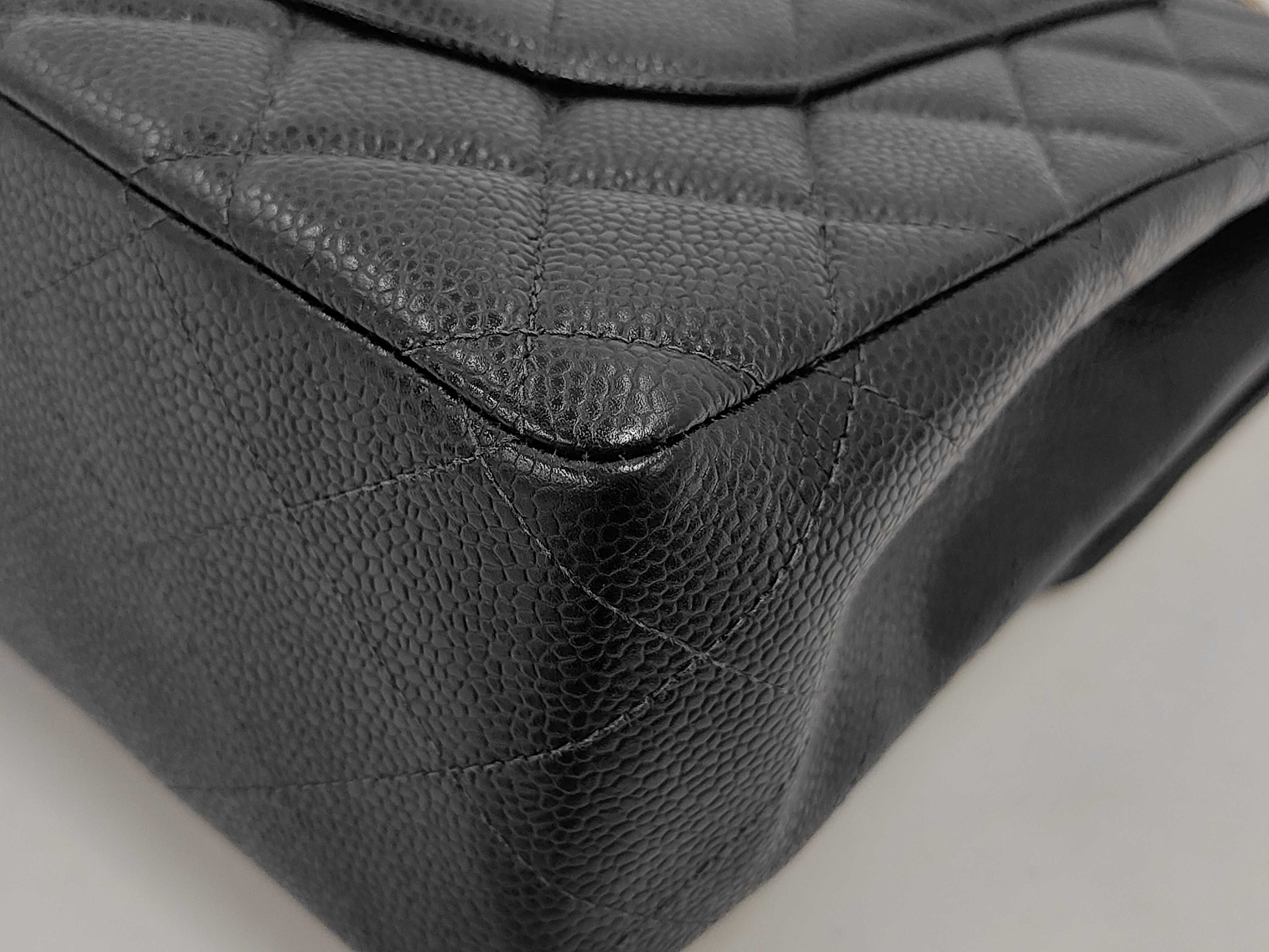 Large Matelassé Caviar Shoulder Bag — view 3