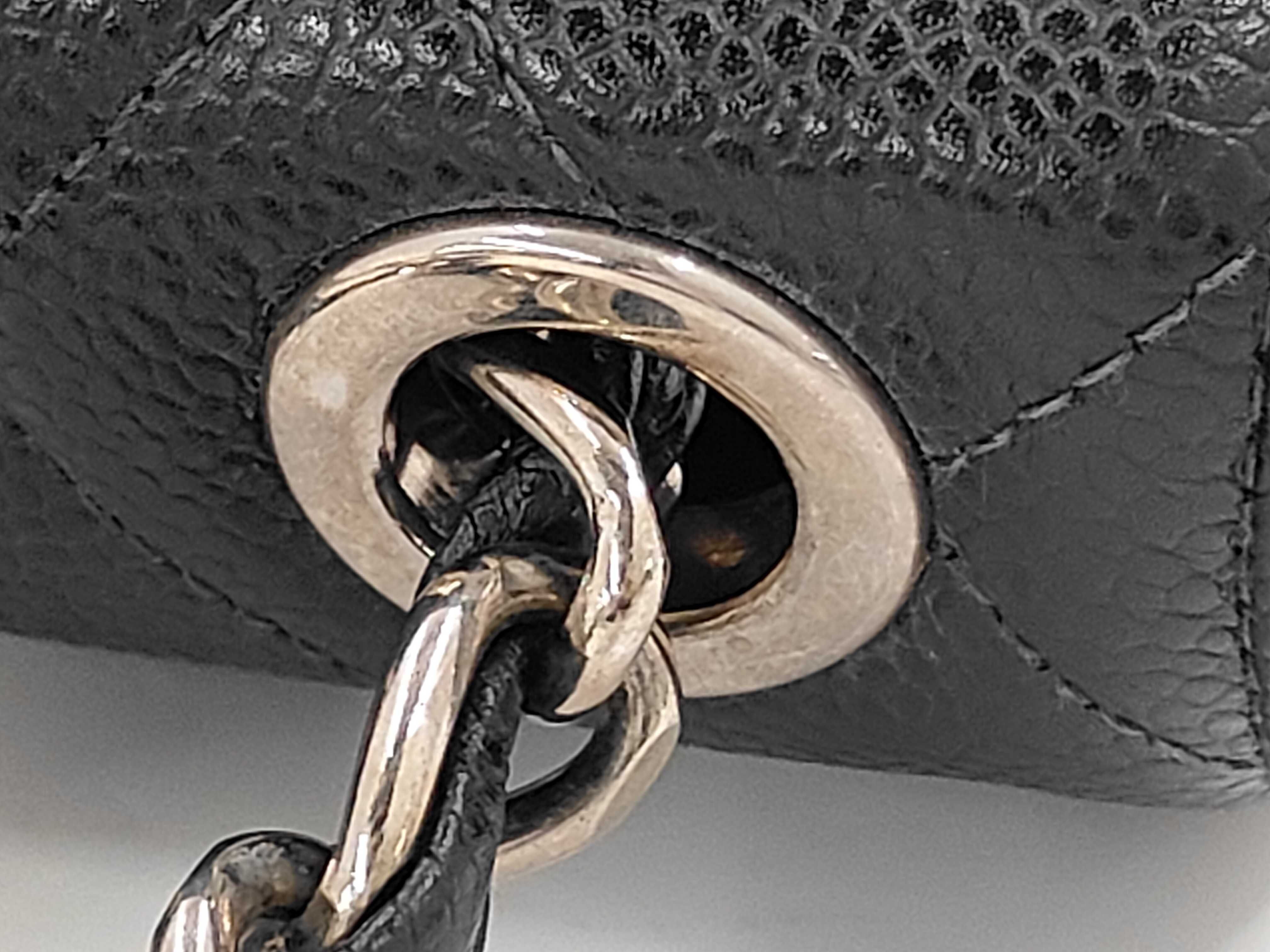 Large Matelassé Caviar Shoulder Bag — view 7