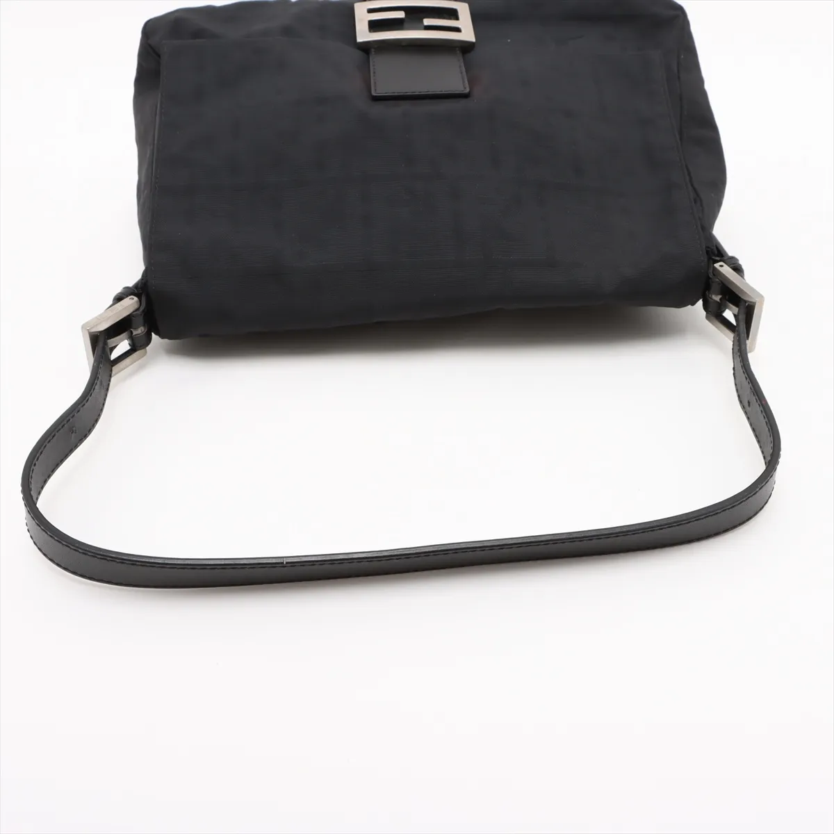 Zucca Mamma Bucket Canvas x Leather Shoulder Bag Black 8BR001 — view 5