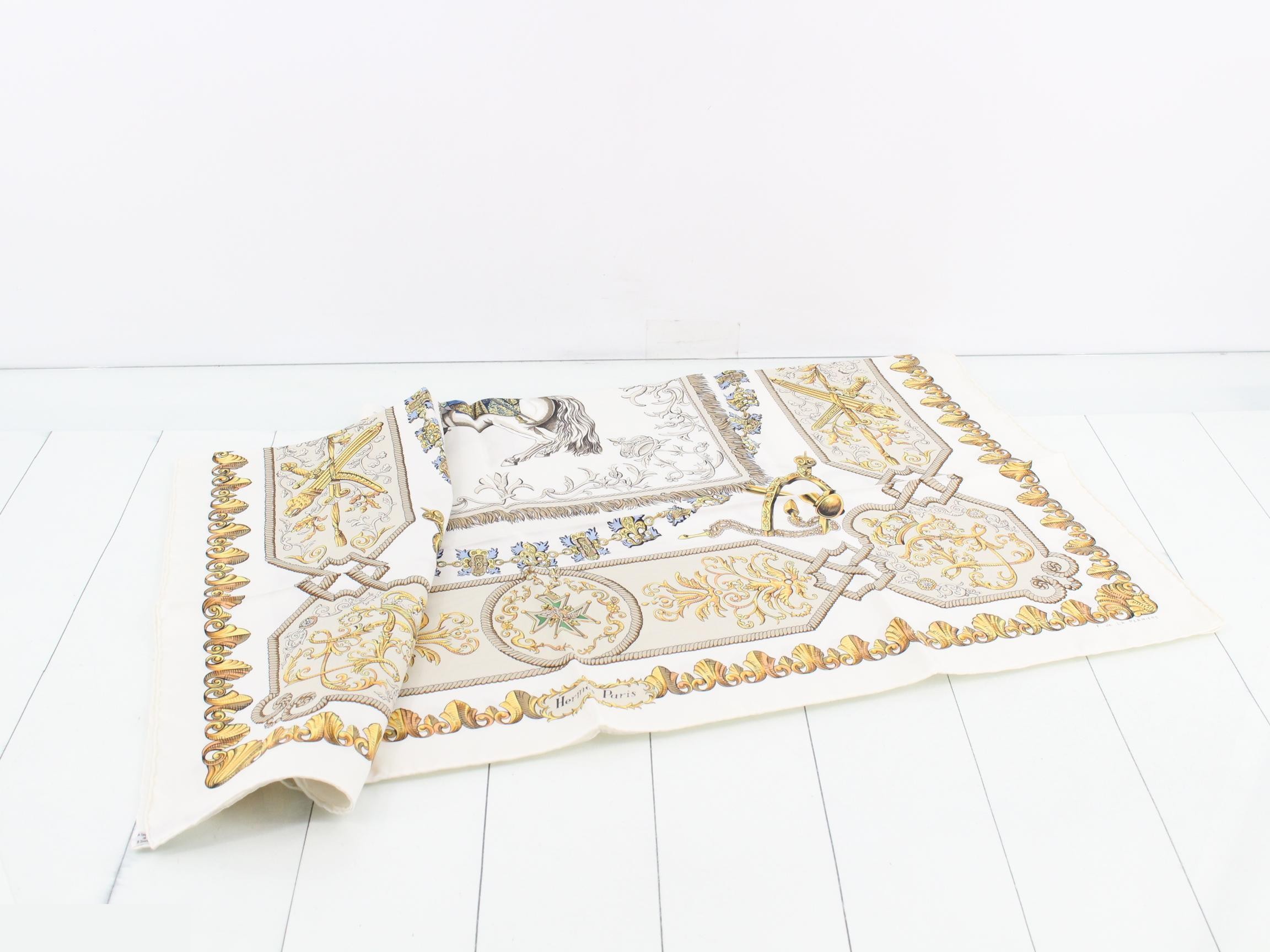 Hermès Carre 90: Louis XIV on a White Horse — view 3