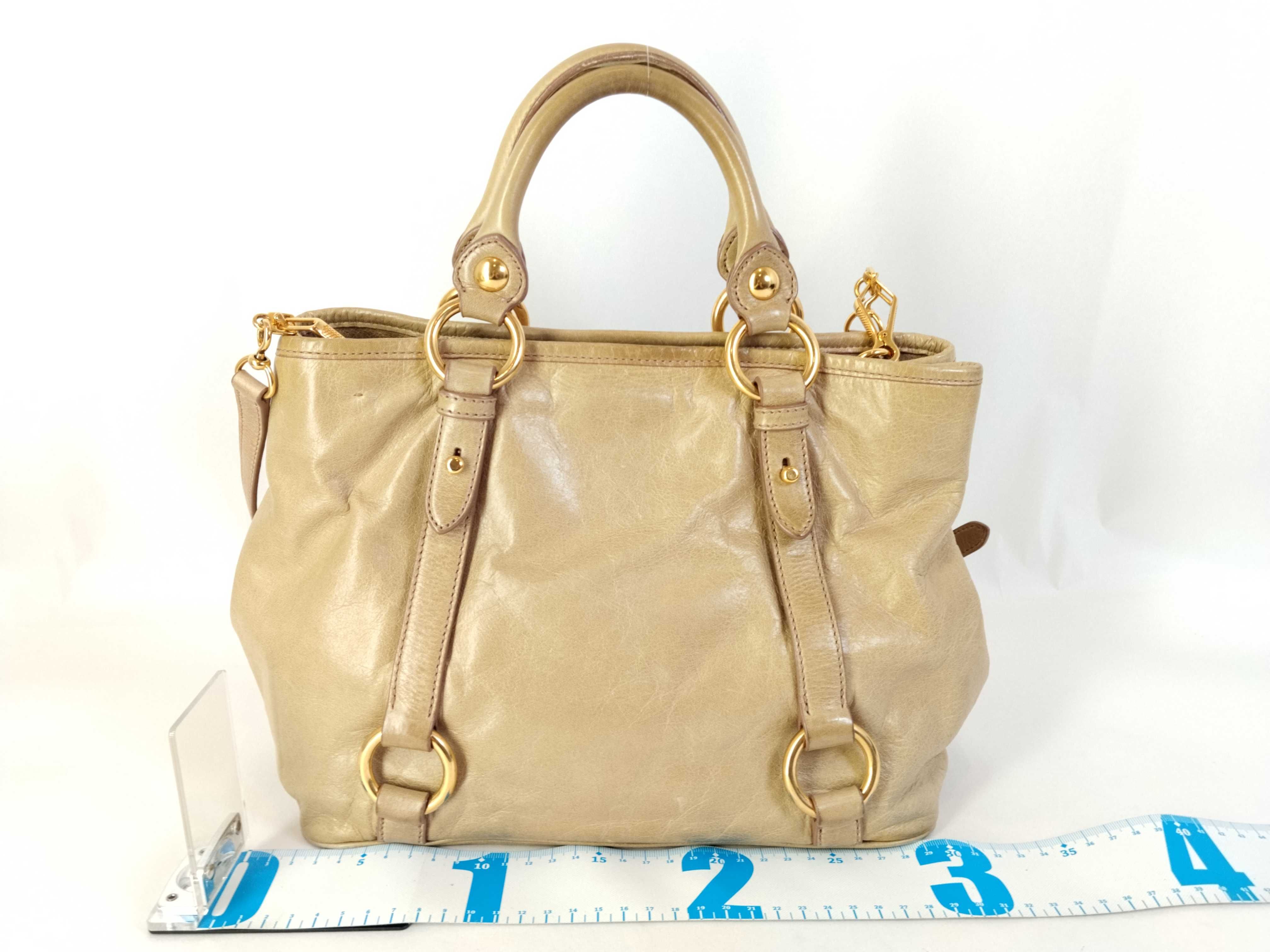 Vitello Luxe Handbag, 2-way Shoulder Bag, Gathered Handbag — view 2