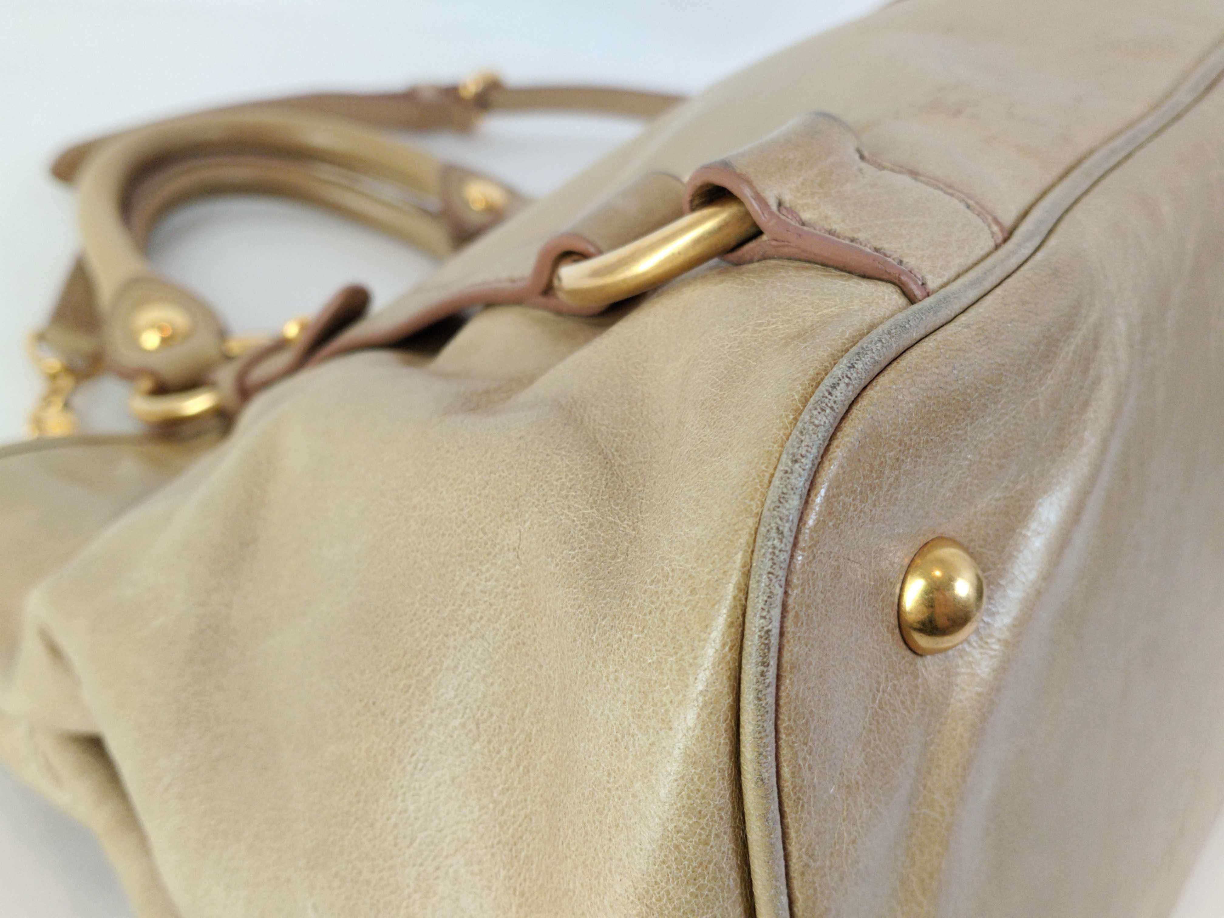 Vitello Luxe Handbag, 2-way Shoulder Bag, Gathered Handbag — view 7