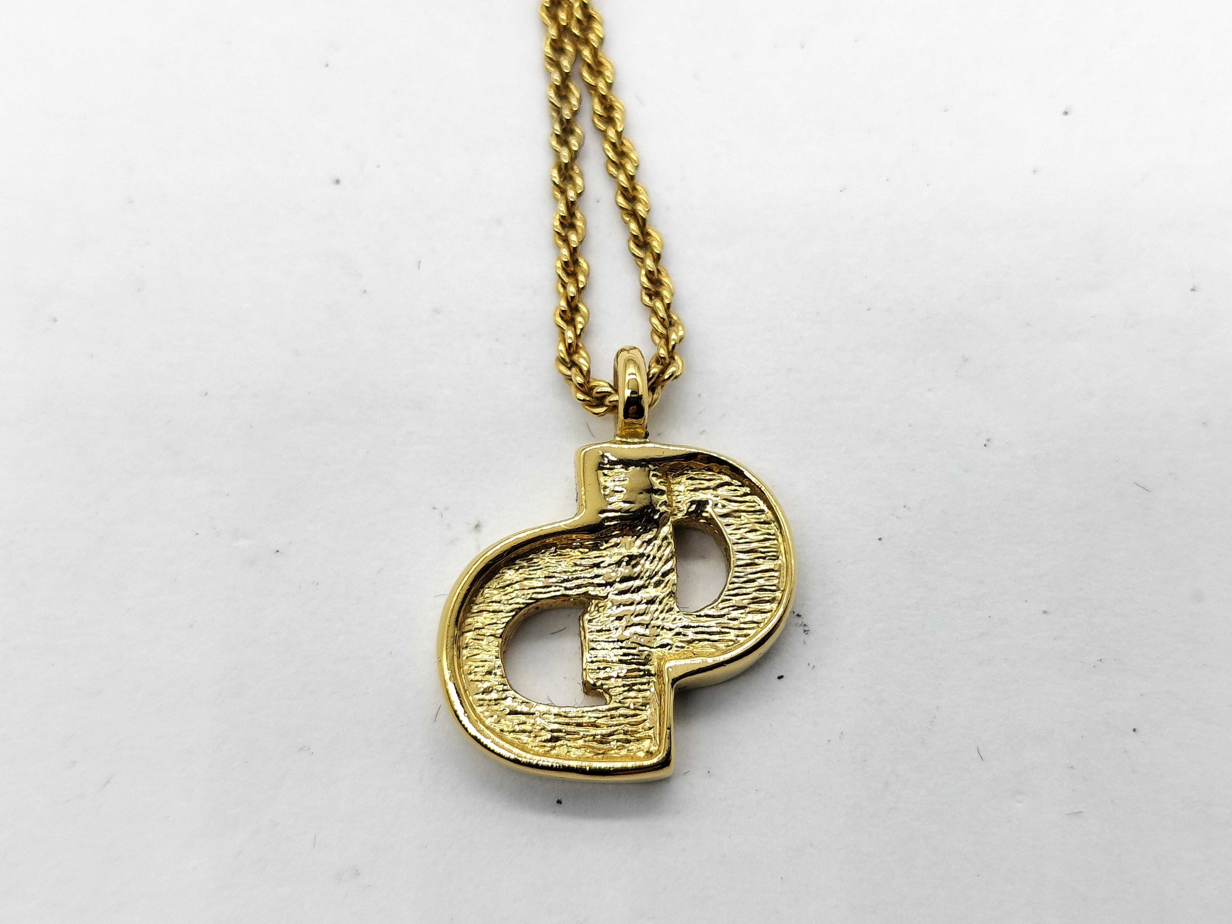 GD Necklace Rhinestone CD Necklace — view 3