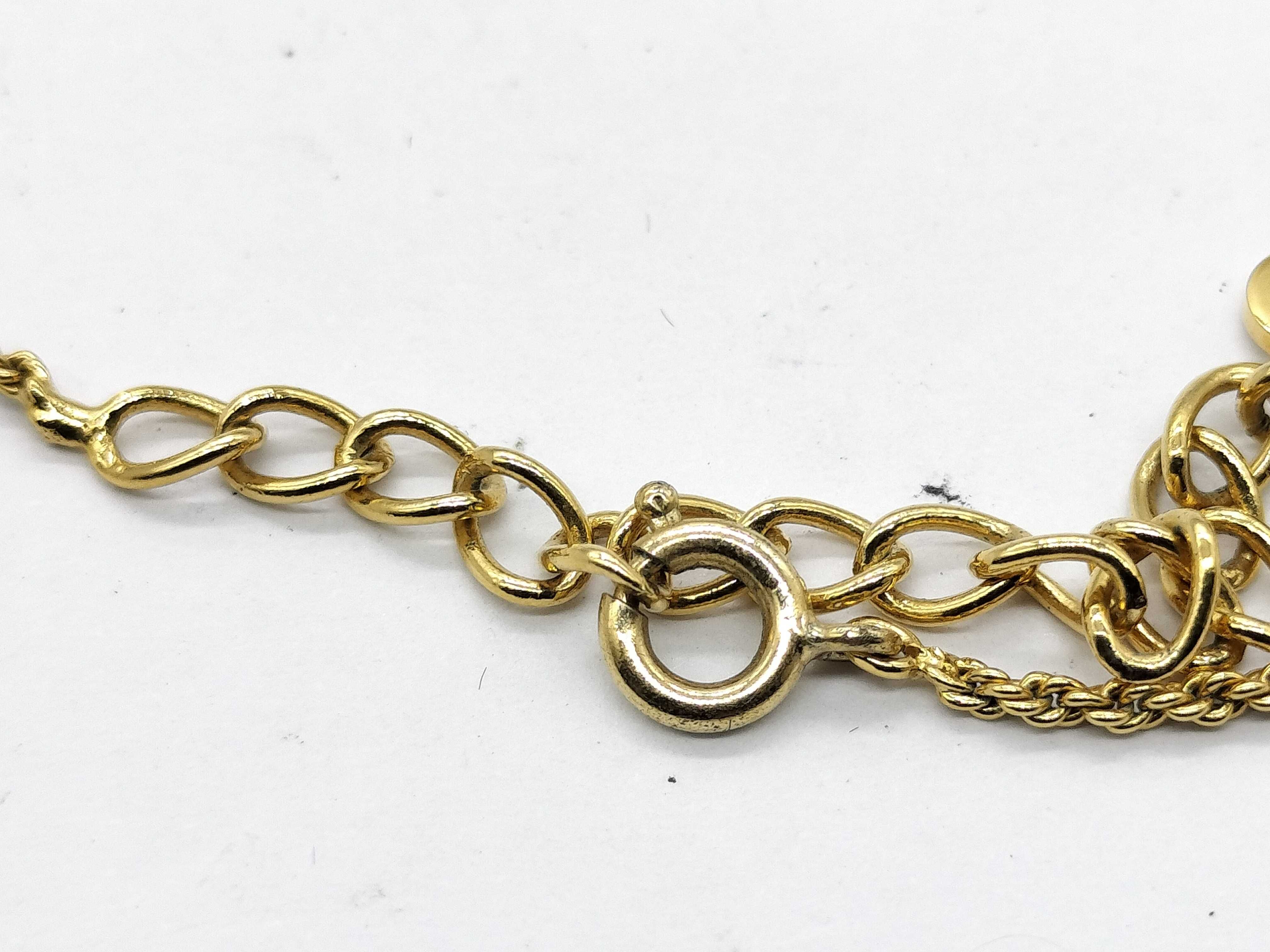 GD Necklace Rhinestone CD Necklace — view 4