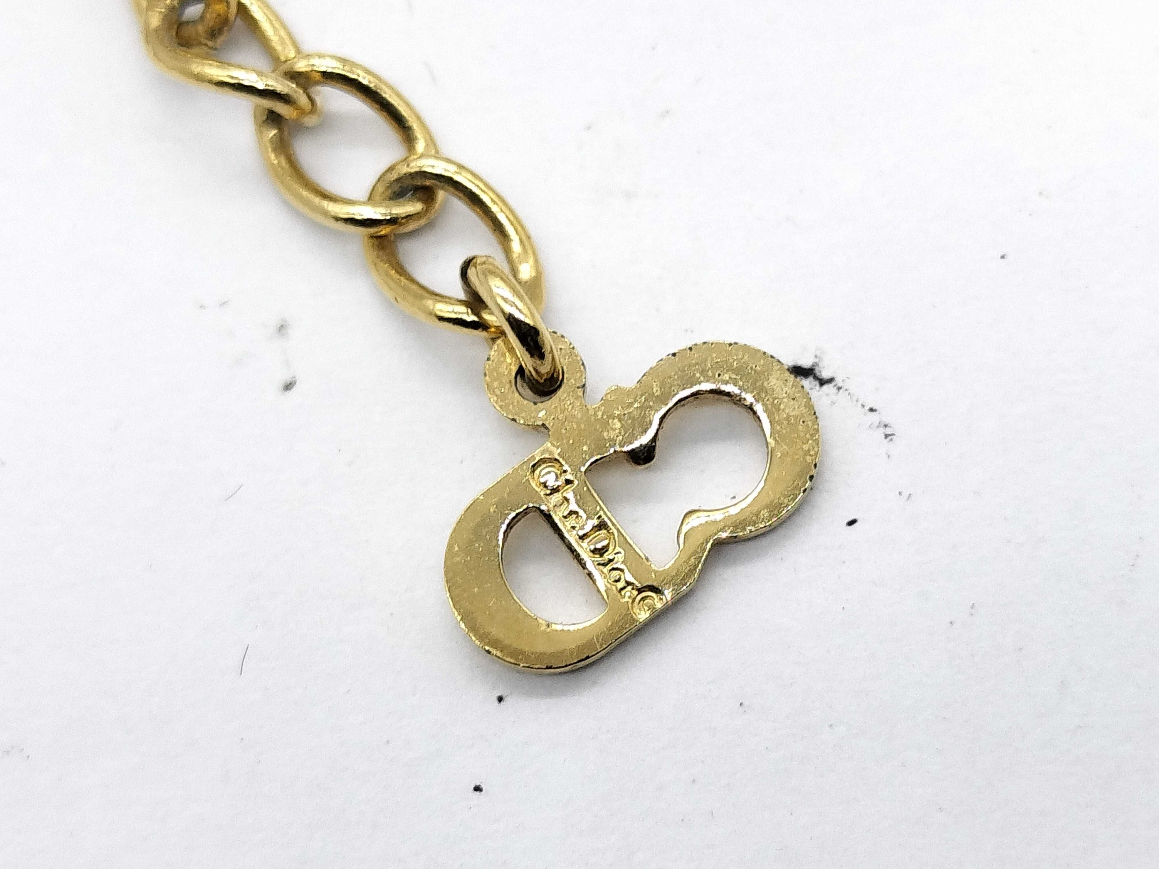 GD Necklace Rhinestone CD Necklace — view 5