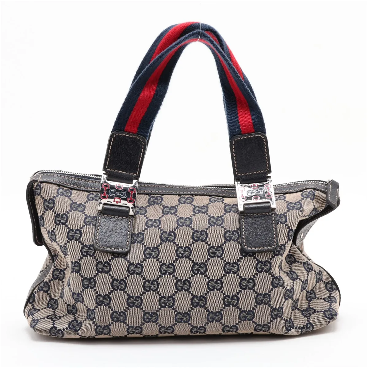 GG Canvas x Leather Handbag Beige 145759 — view 2