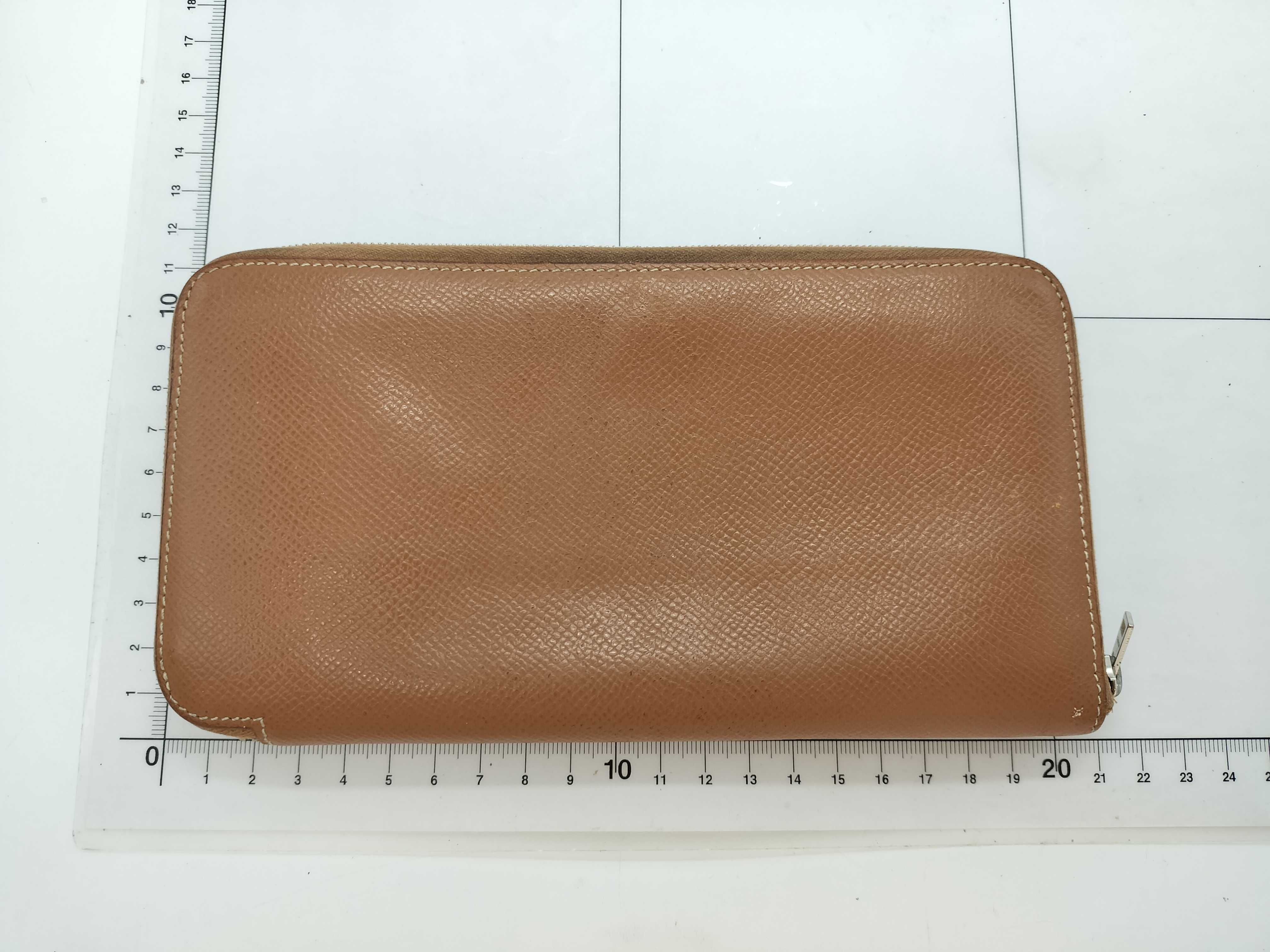 Azap Long Silk In Wallet, Veau Epsom Leather, Brown, D Stamp — view 2