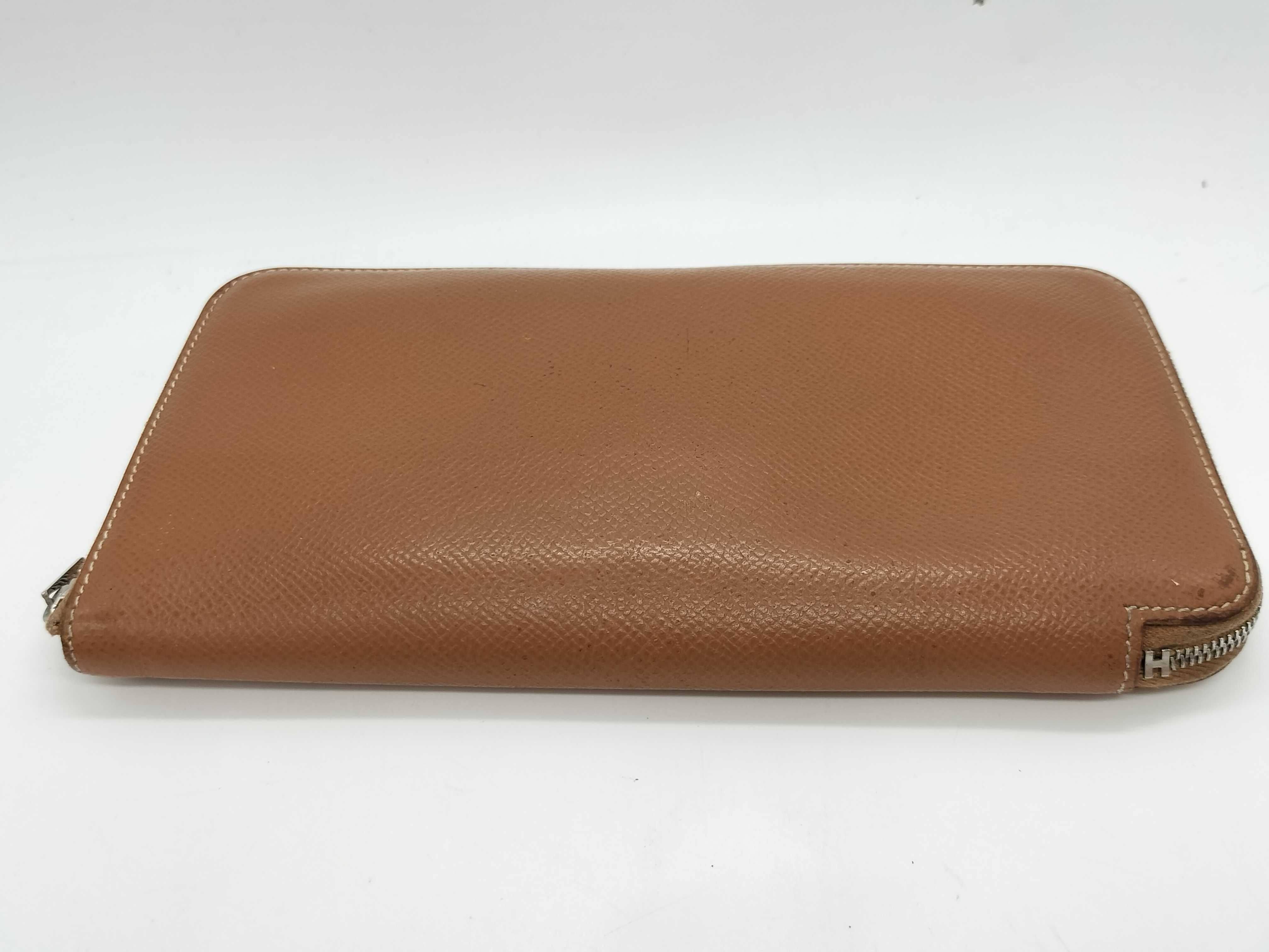 Azap Long Silk In Wallet, Veau Epsom Leather, Brown, D Stamp — view 5