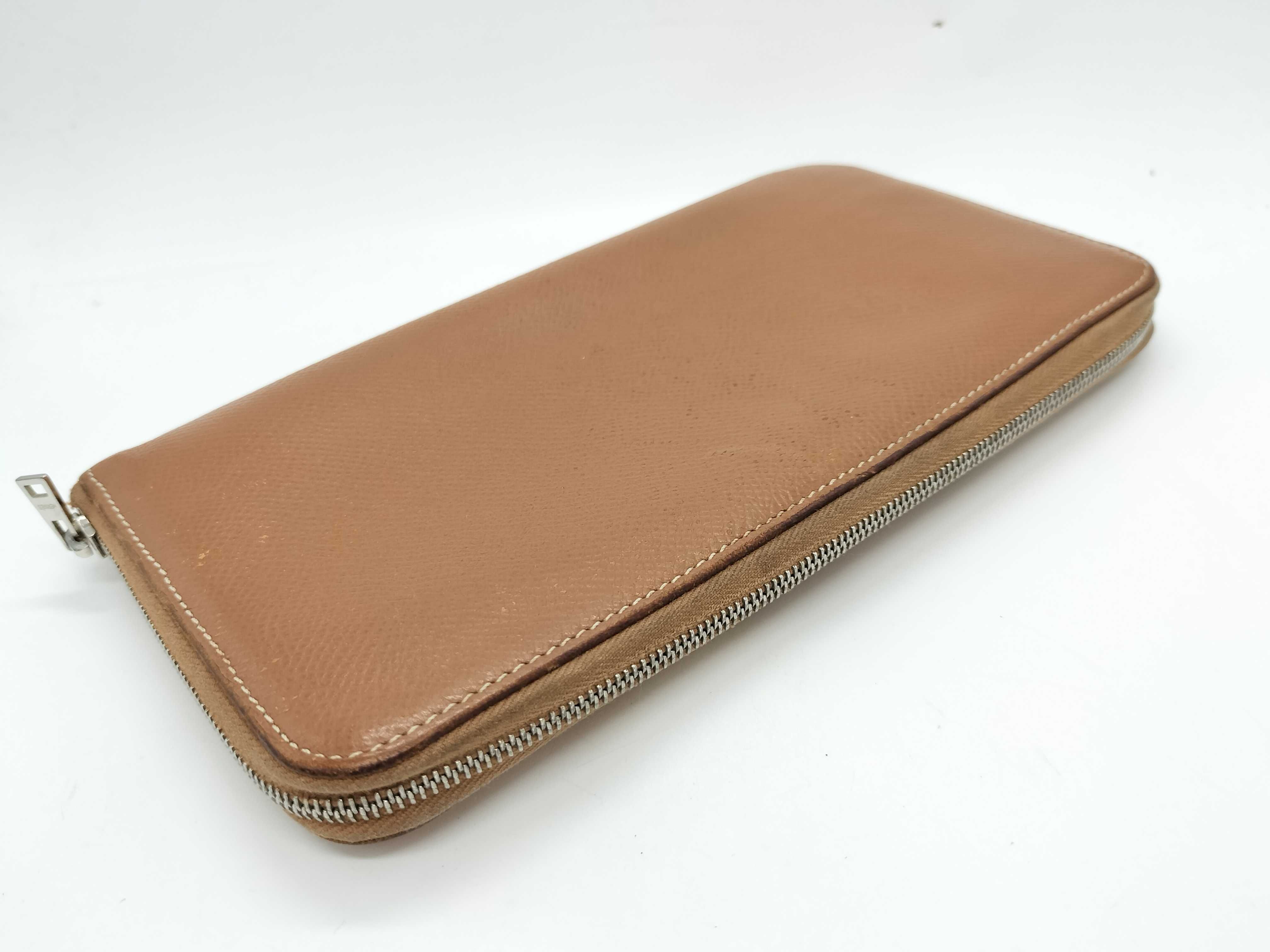 Azap Long Silk In Wallet, Veau Epsom Leather, Brown, D Stamp — view 7