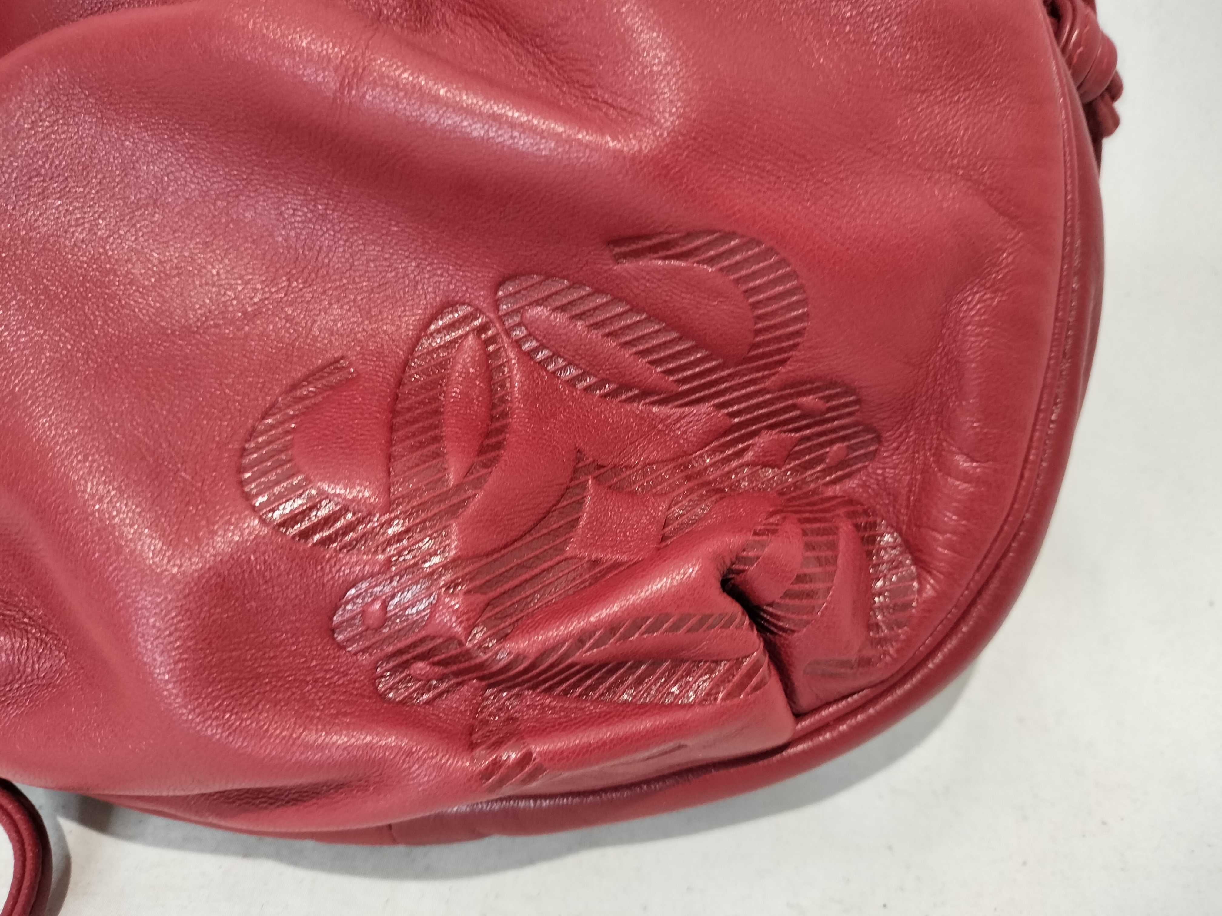 Nappa Leather Drawstring Bag Shoulder Bag — view 2