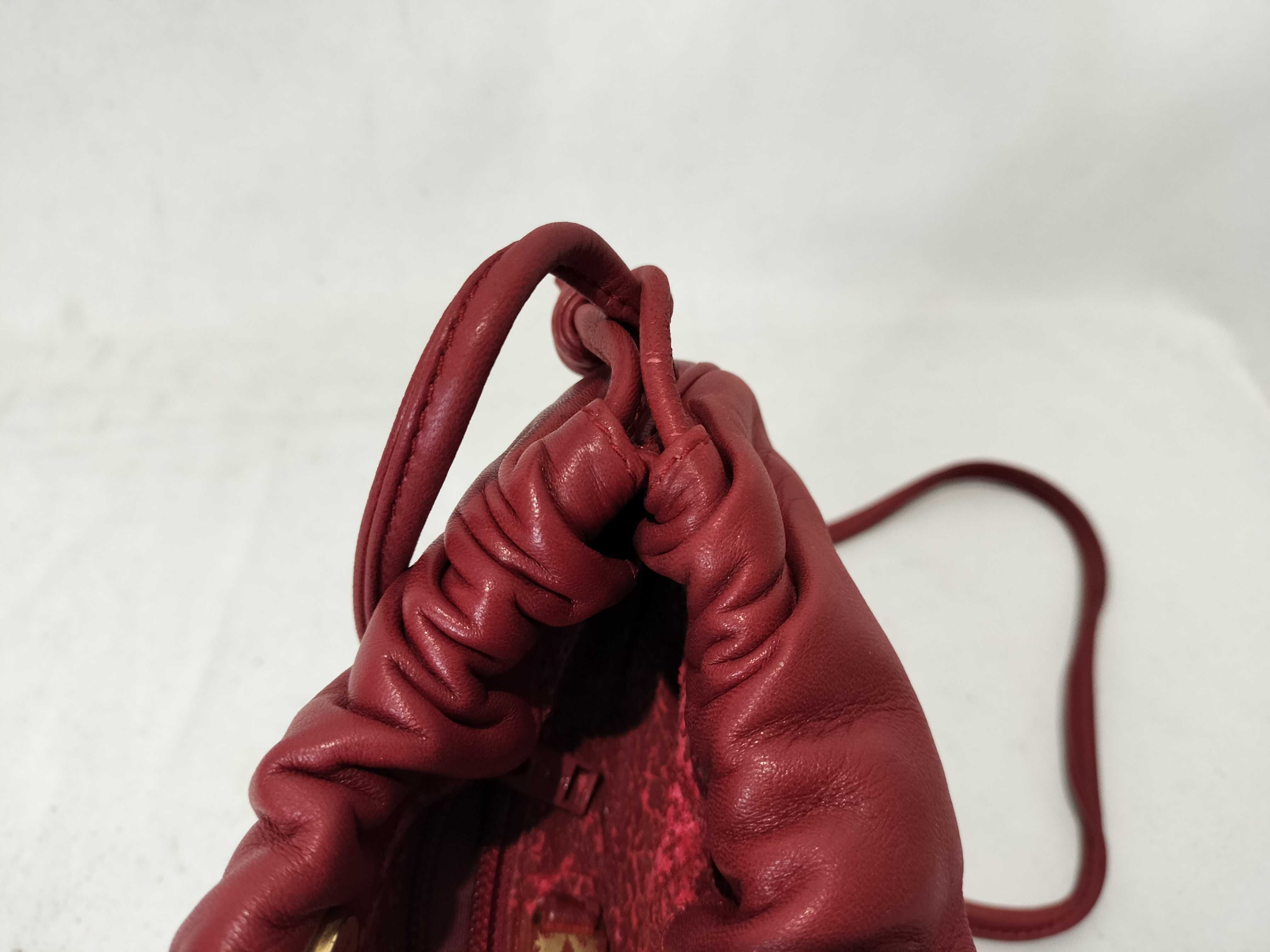 Nappa Leather Drawstring Bag Shoulder Bag — view 12