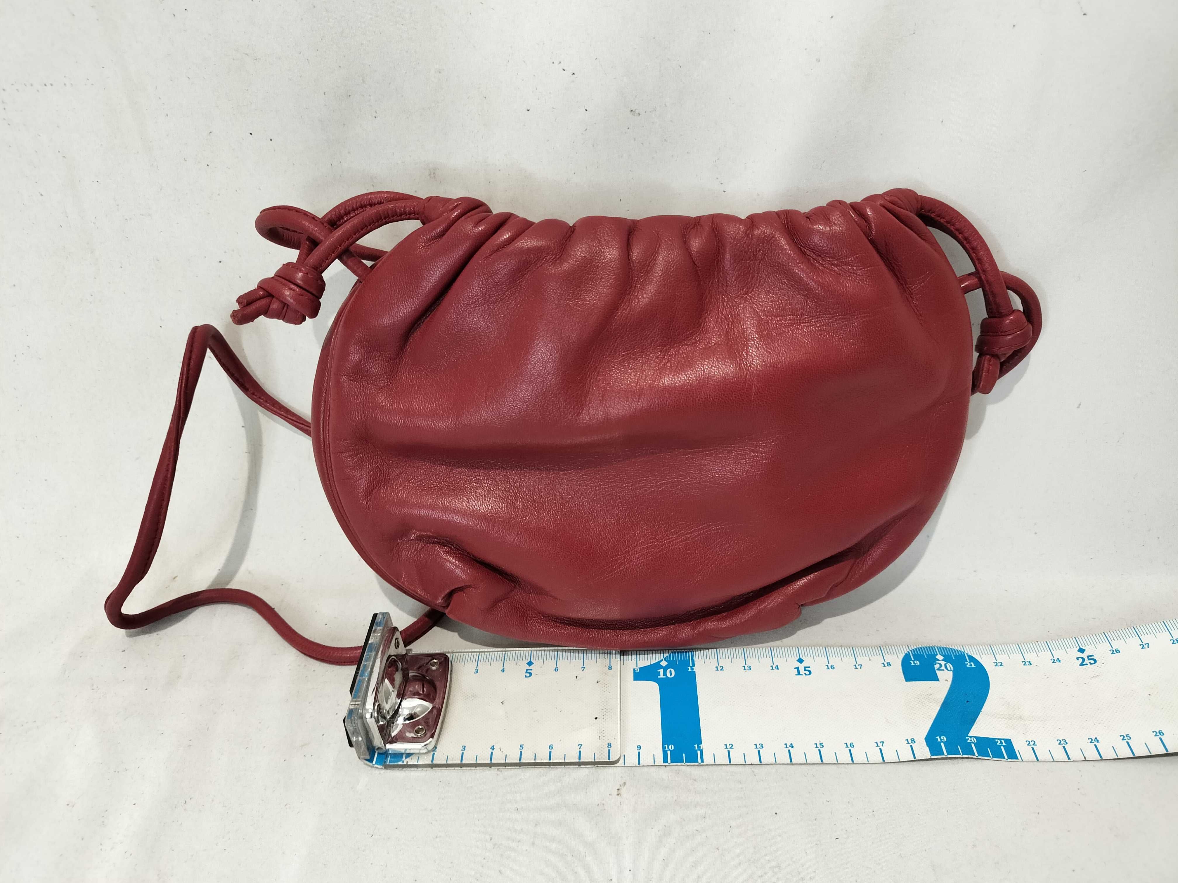 Nappa Leather Drawstring Bag Shoulder Bag — view 3