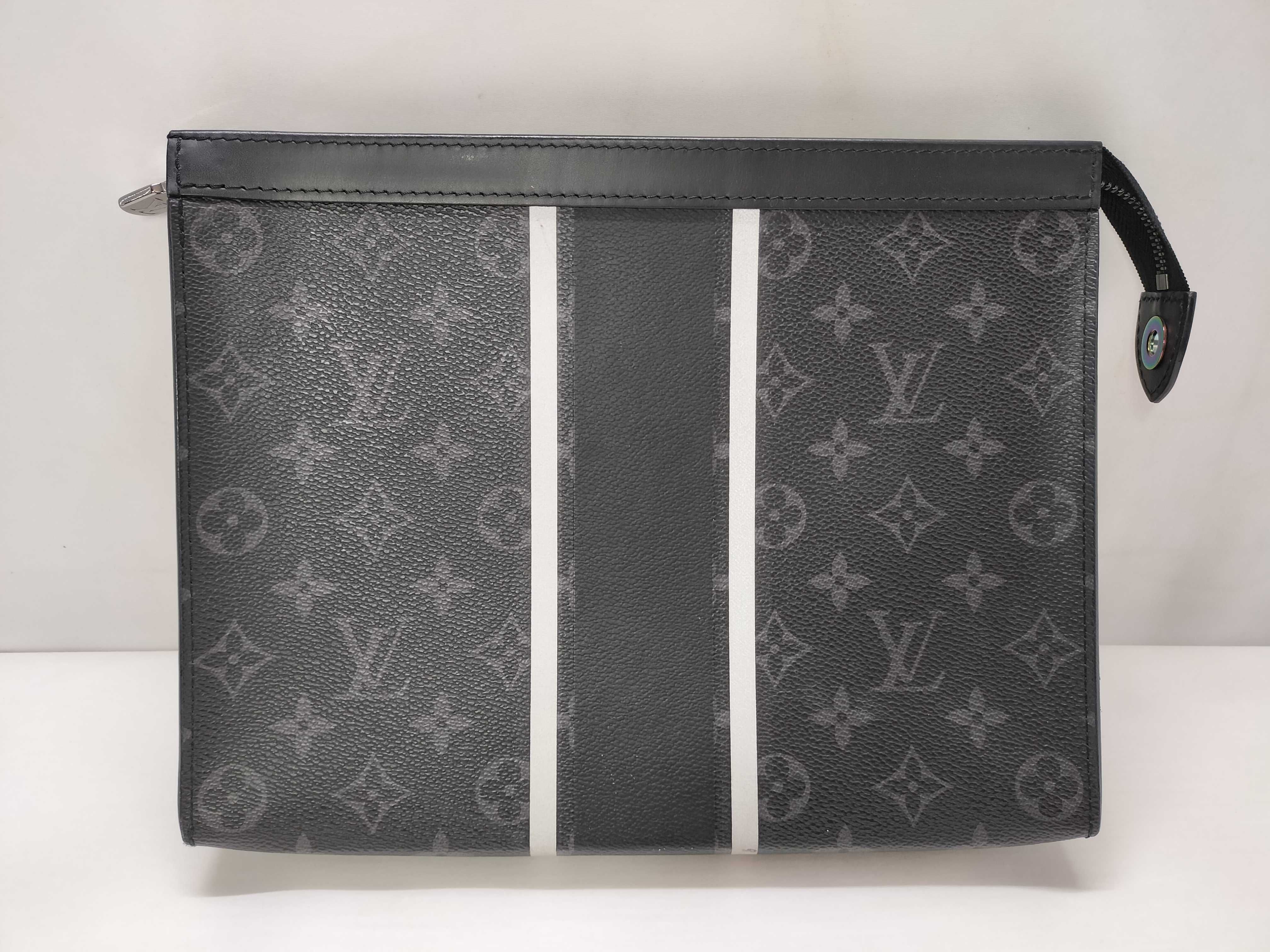 Monogram Eclipse Pochette Voyage M64440 SP1137 Black Clutch Bag