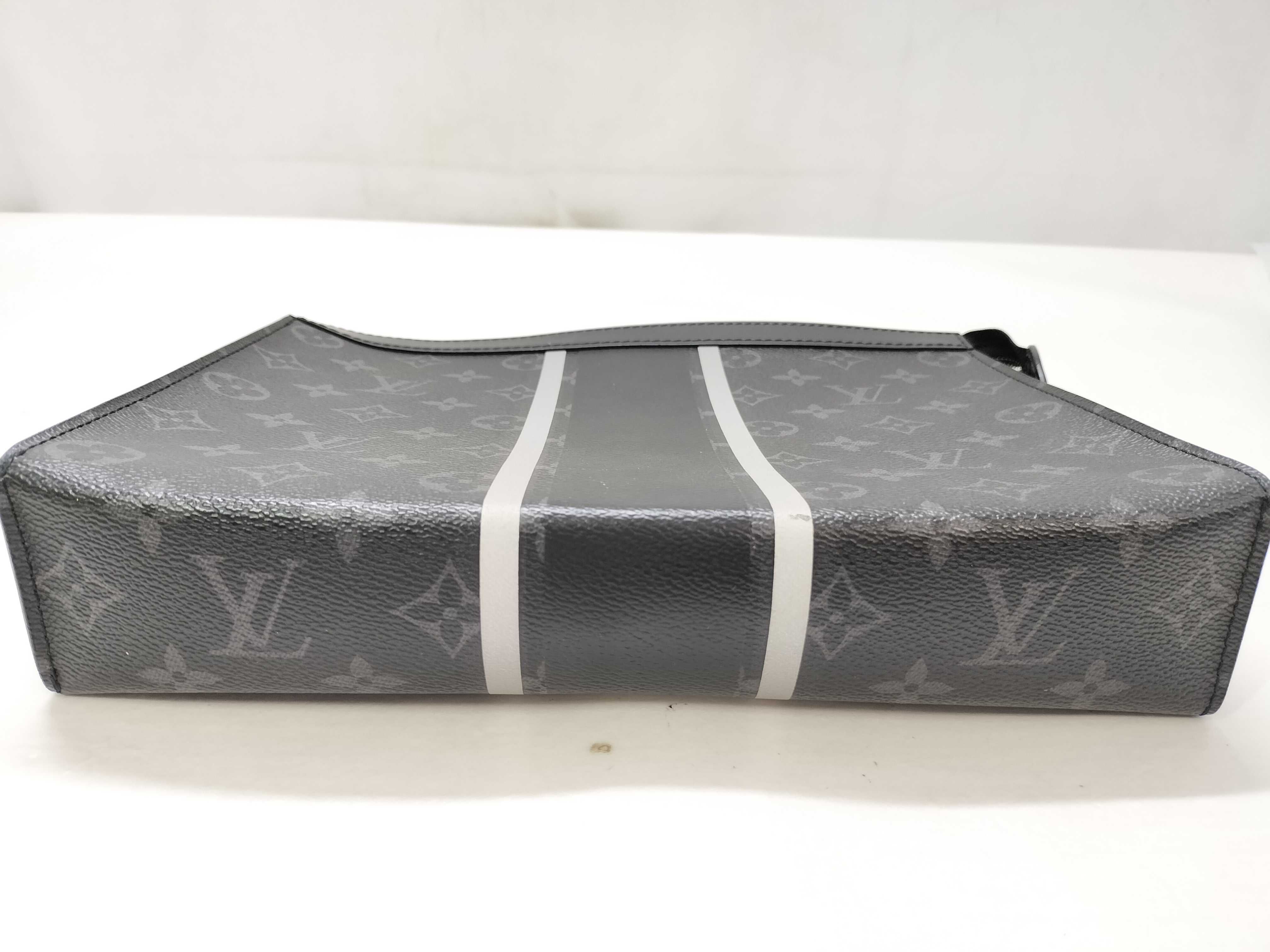 Monogram Eclipse Pochette Voyage M64440 SP1137 Black Clutch Bag — view 11