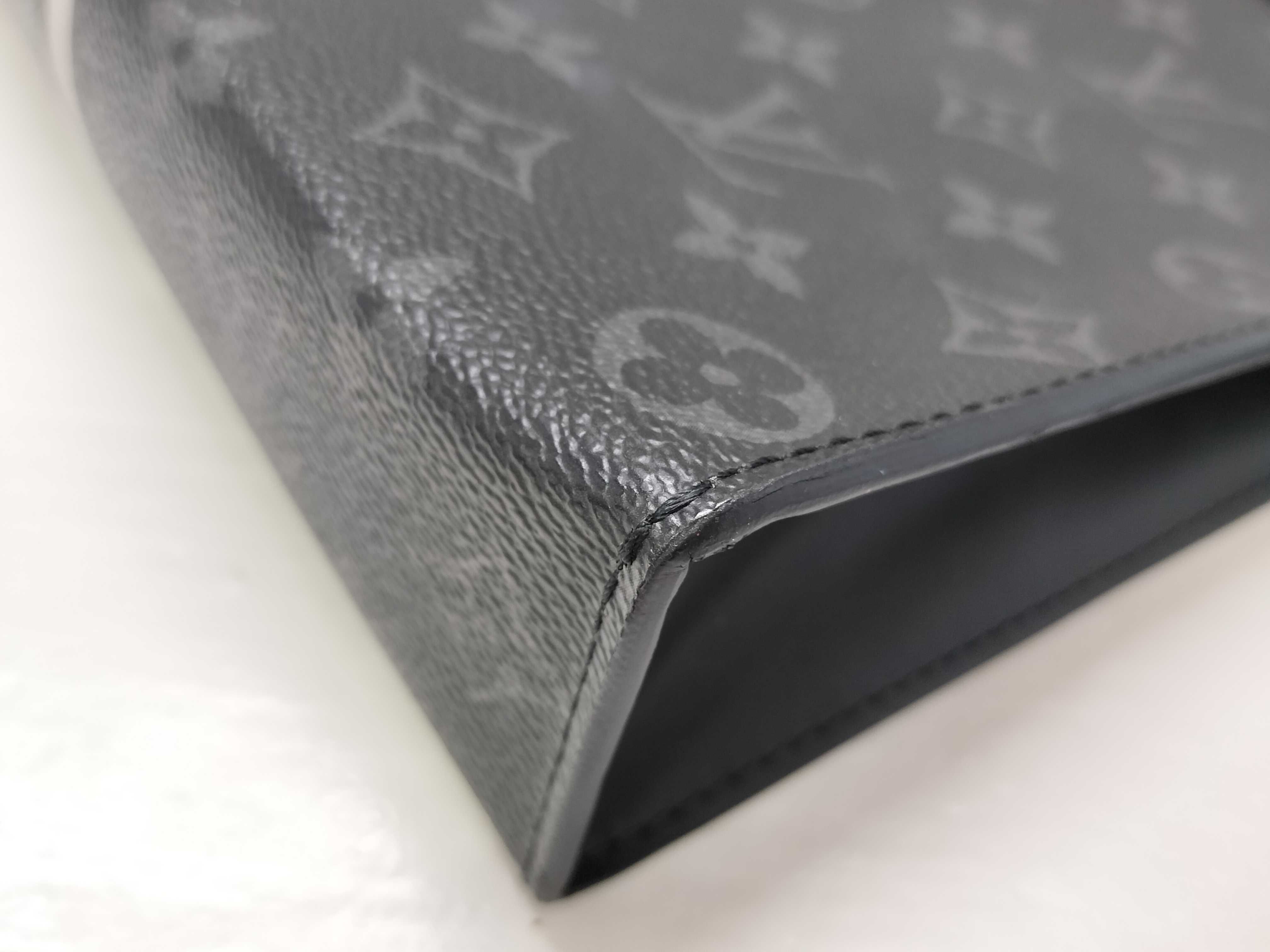 Monogram Eclipse Pochette Voyage M64440 SP1137 Black Clutch Bag — view 4
