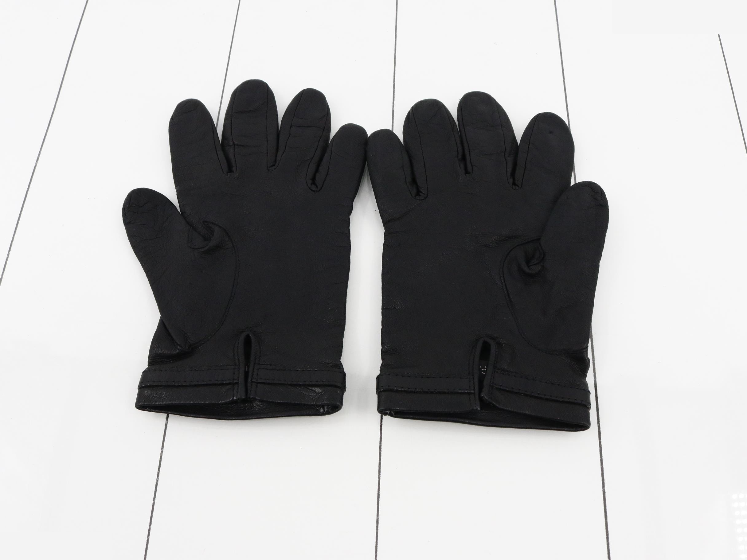 Horsebit Gloves, Black, 18403 — view 2