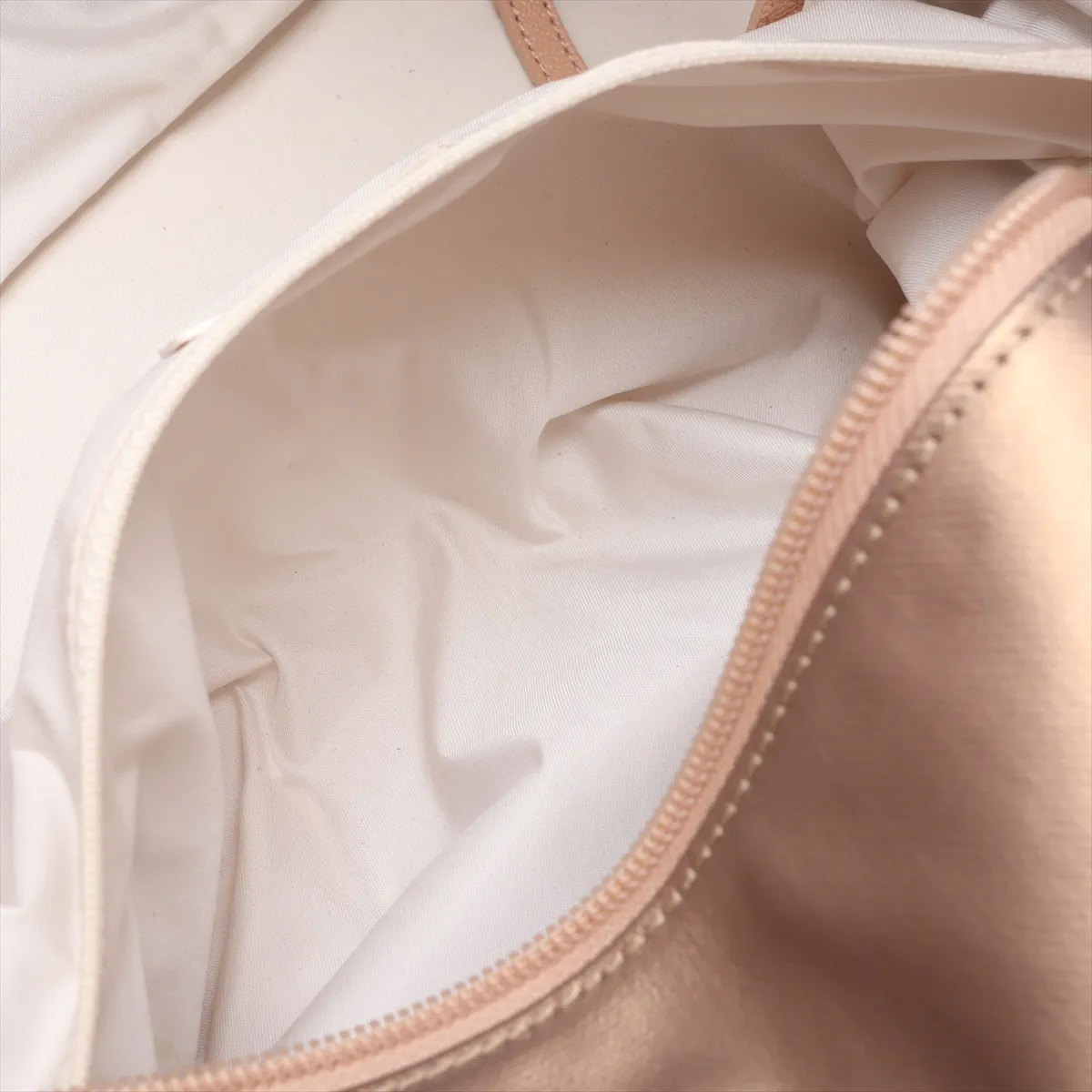 Paris Biarritz MM Coated Canvas Tote Bag, Gold with Silver Hardware, Item No. 11385727, Series No. 11 — view 8