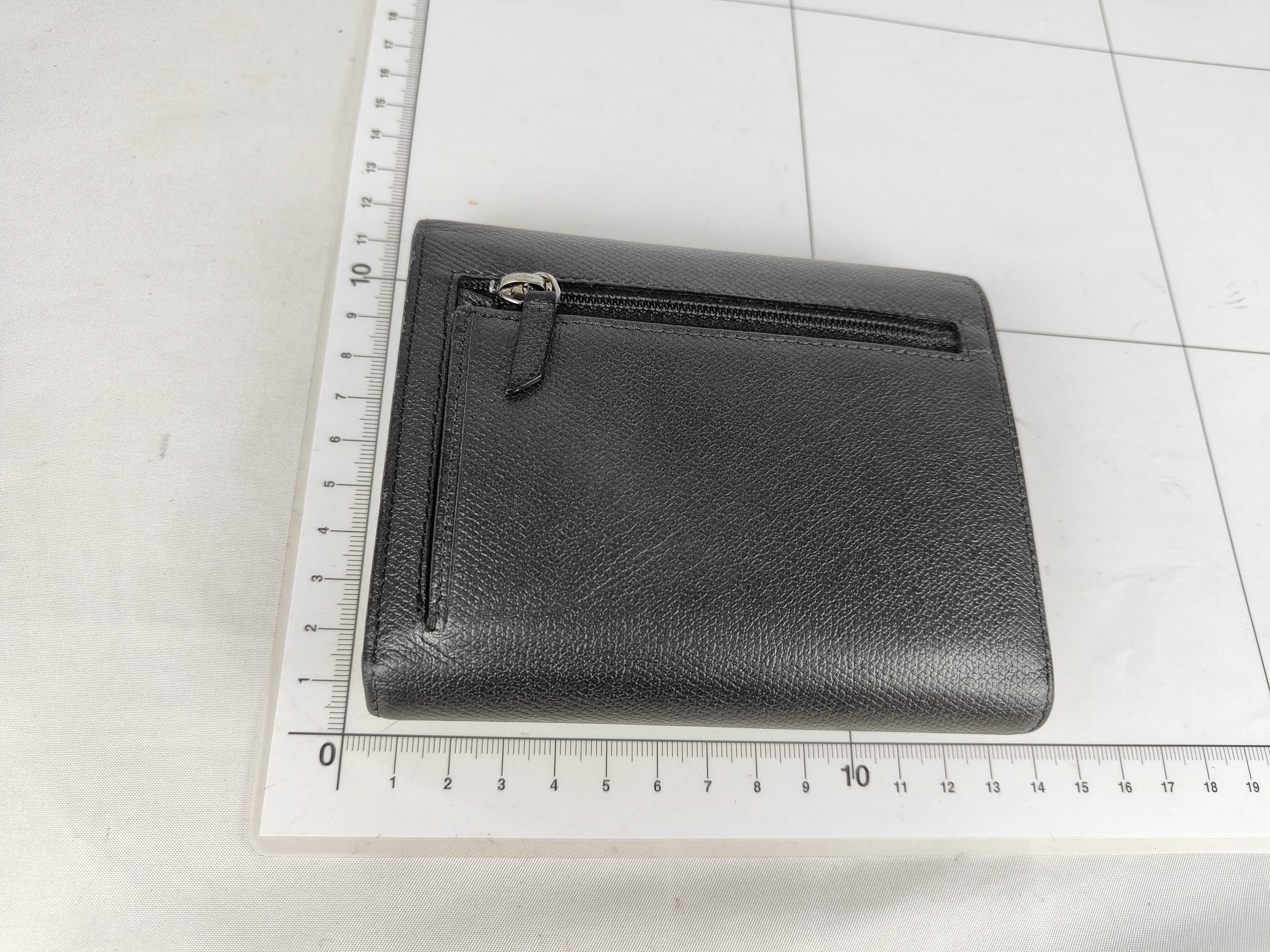 Caviar Skin Coco Button Tri-fold Wallet — view 2