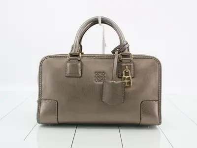 Amazona 28 Handbag, Bronze Leather