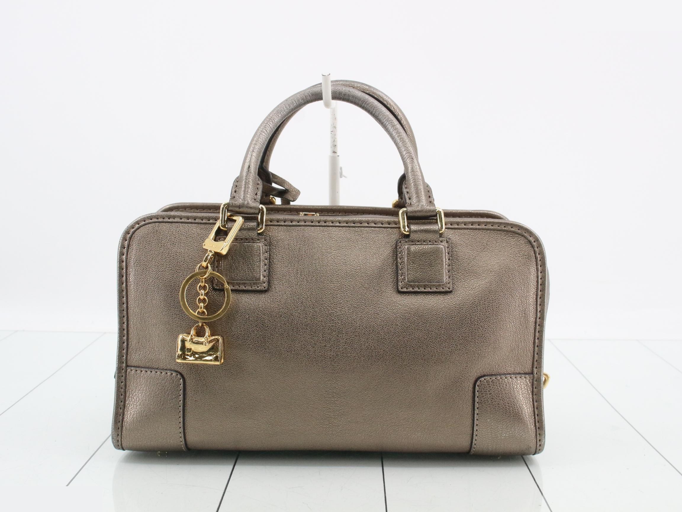Amazona 28 Handbag, Bronze Leather — view 2