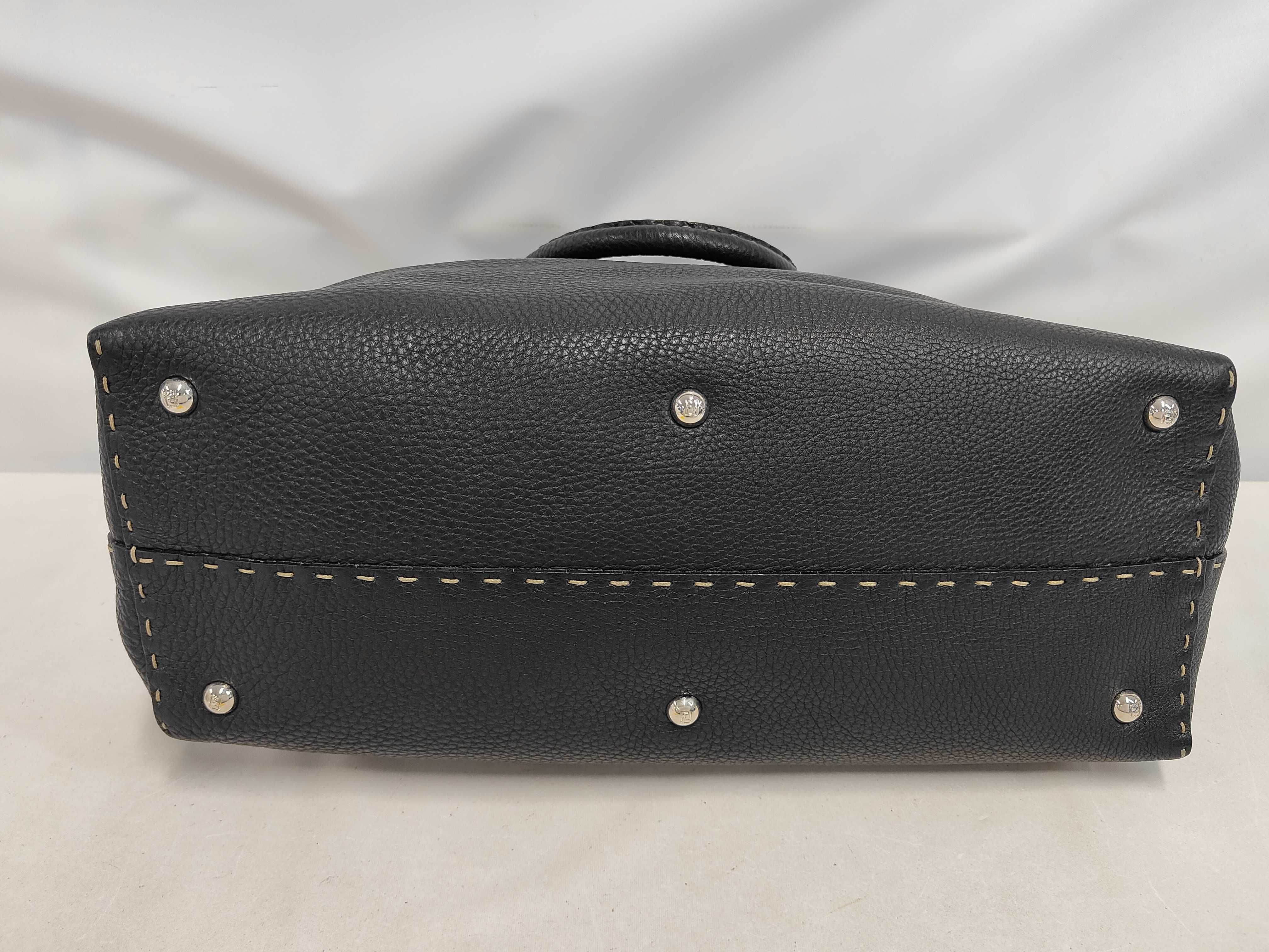Selleria handbag, model 8BN088, black leather. — view 4
