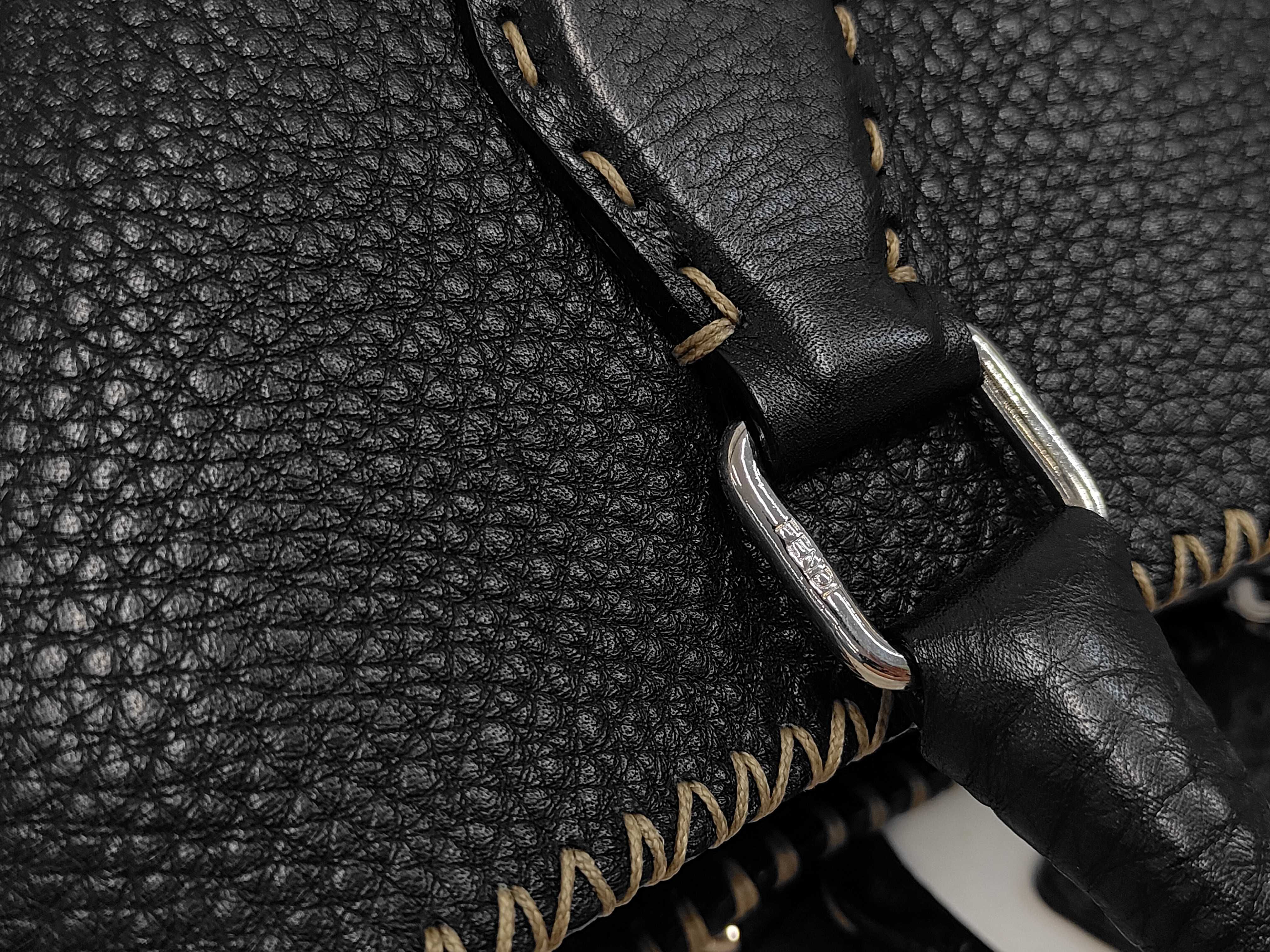 Selleria handbag, model 8BN088, black leather. — view 6