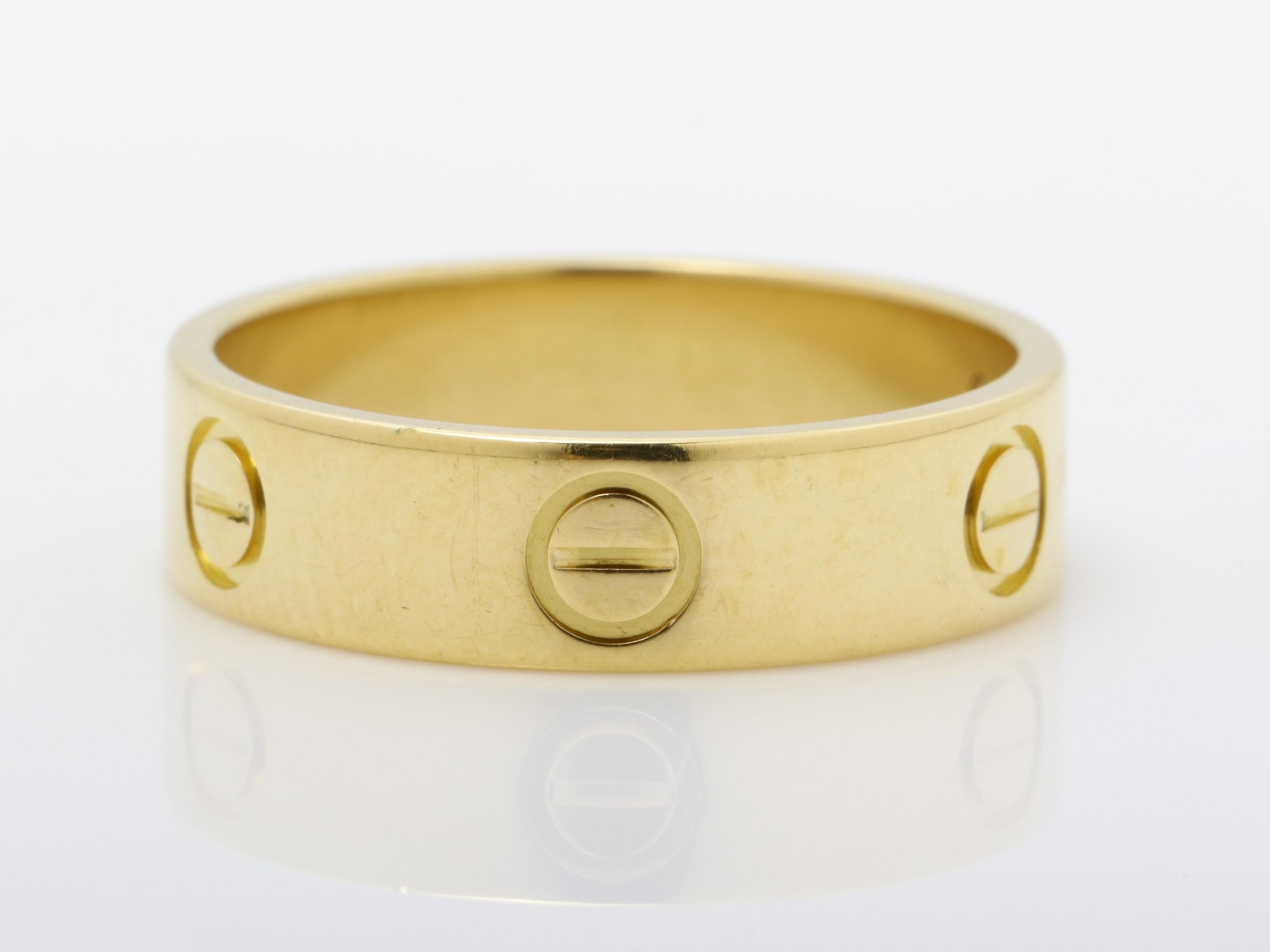 750YG Love Ring, Size #58, 6.3g — view 4