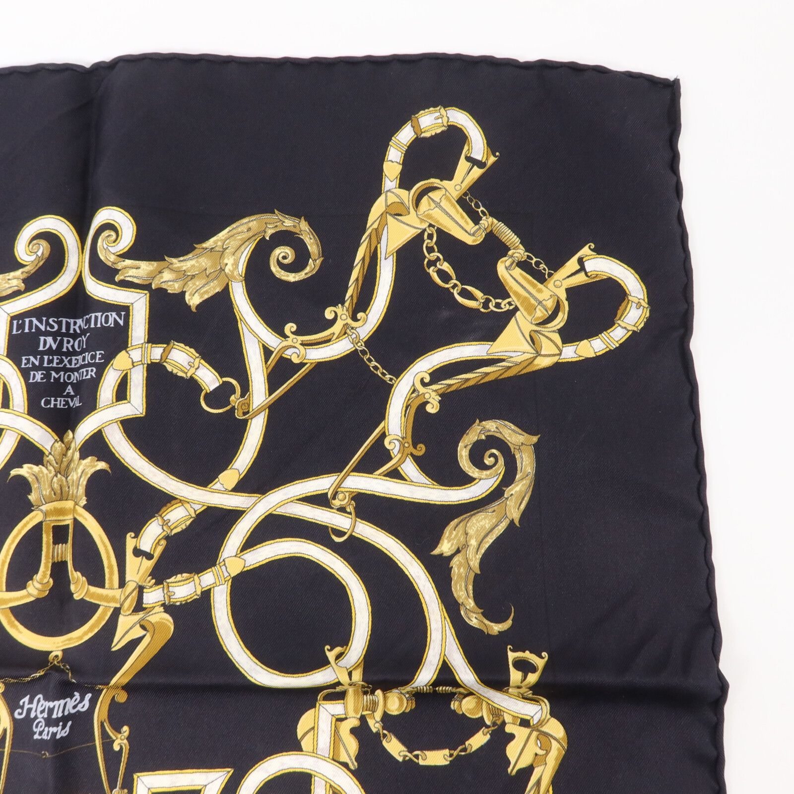 L'Instruction du Roy Silk Pocket Square 45cm — view 3