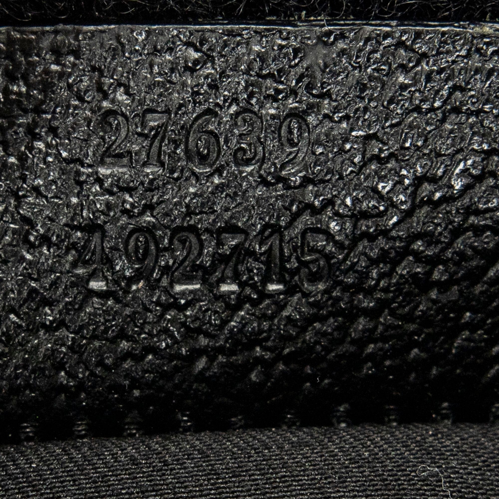 Small Flat Messenger Black Monogrammed Canvas Silver — view 10