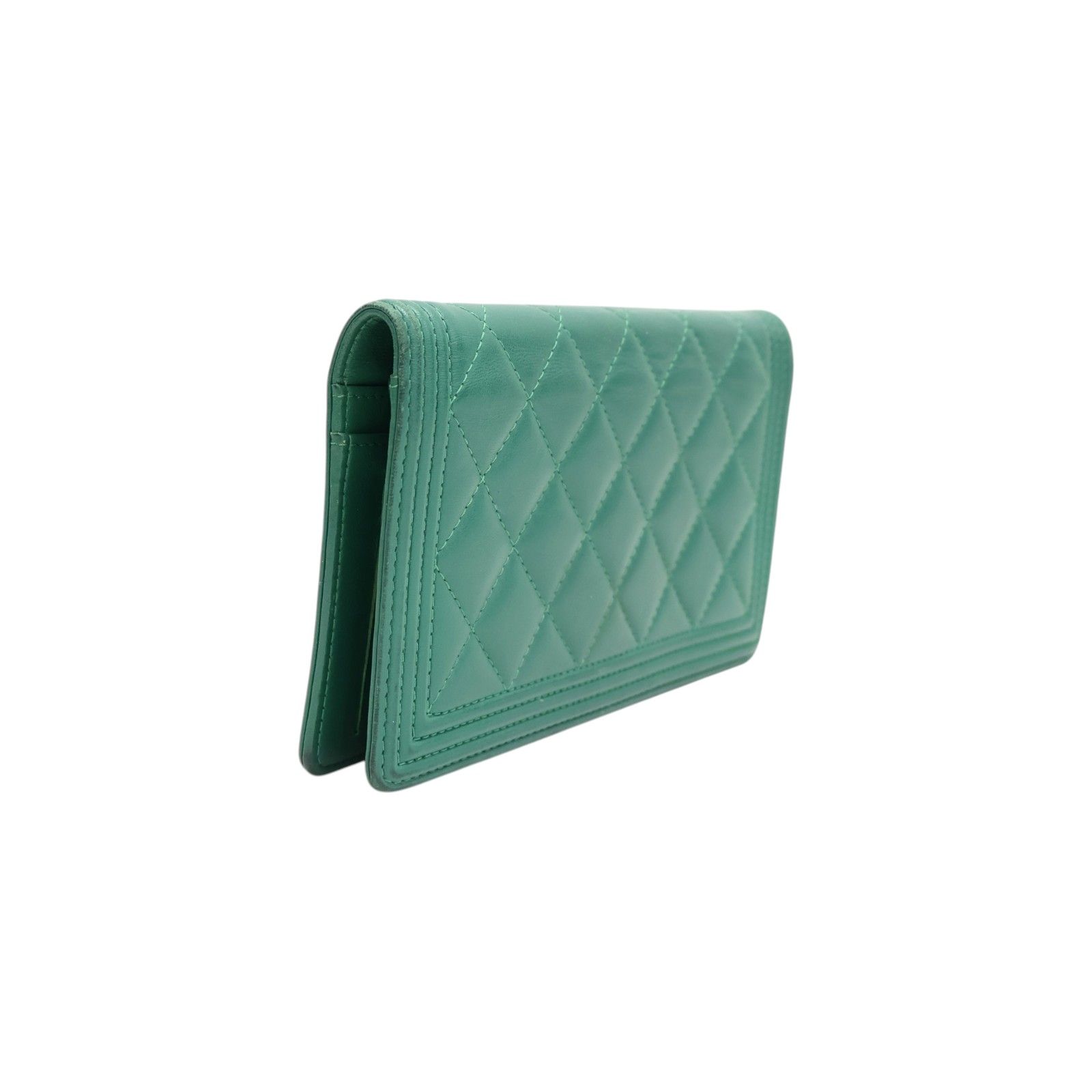 Lambskin Boy Flap Long Wallet — view 2