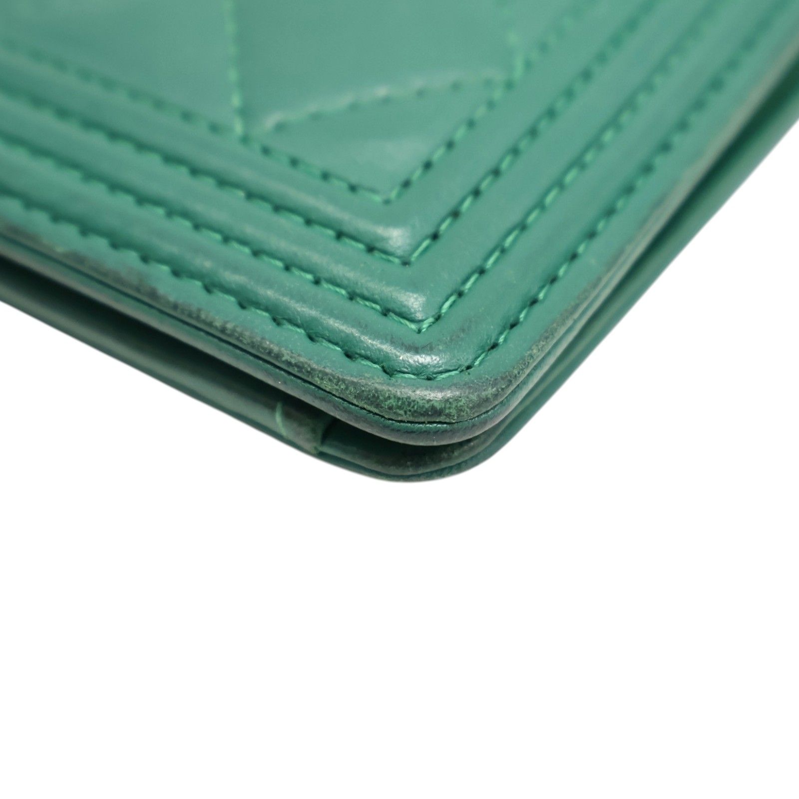 Lambskin Boy Flap Long Wallet — view 12