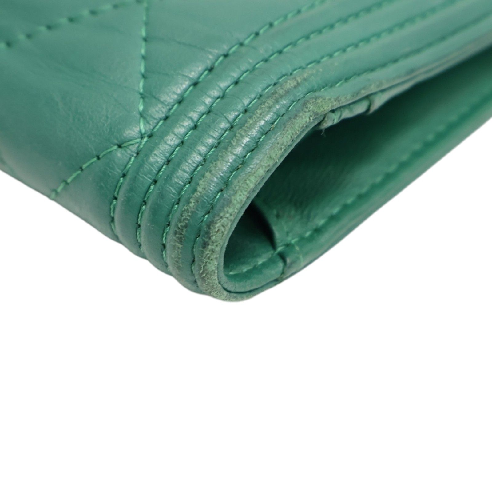 Lambskin Boy Flap Long Wallet — view 14