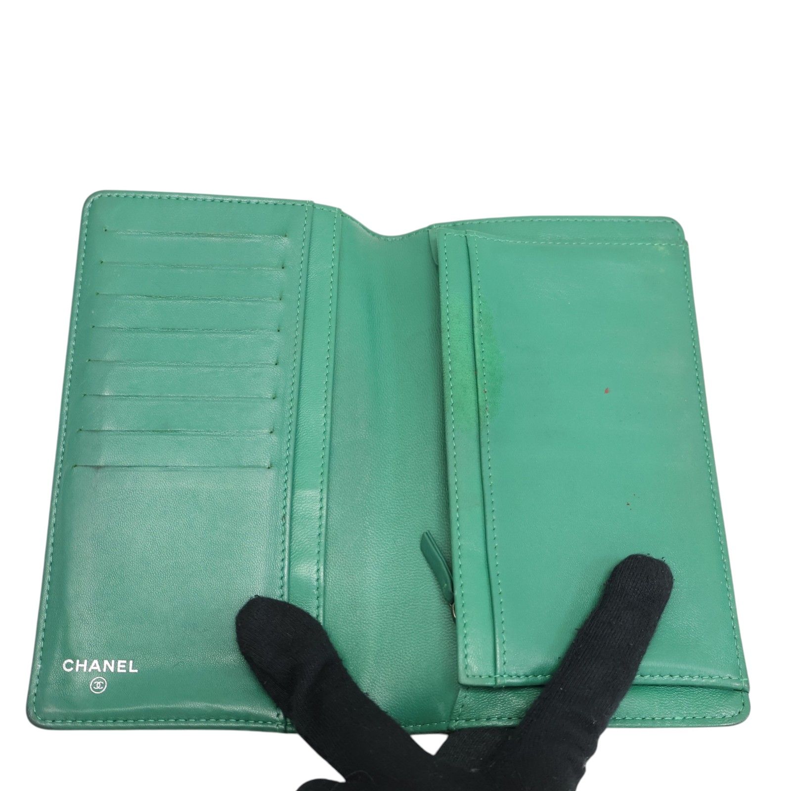 Lambskin Boy Flap Long Wallet — view 3