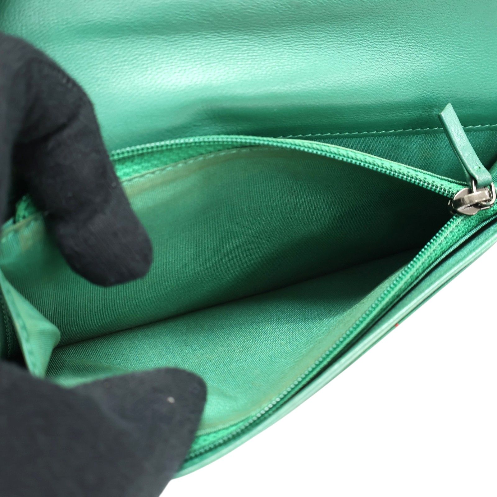 Lambskin Boy Flap Long Wallet — view 5