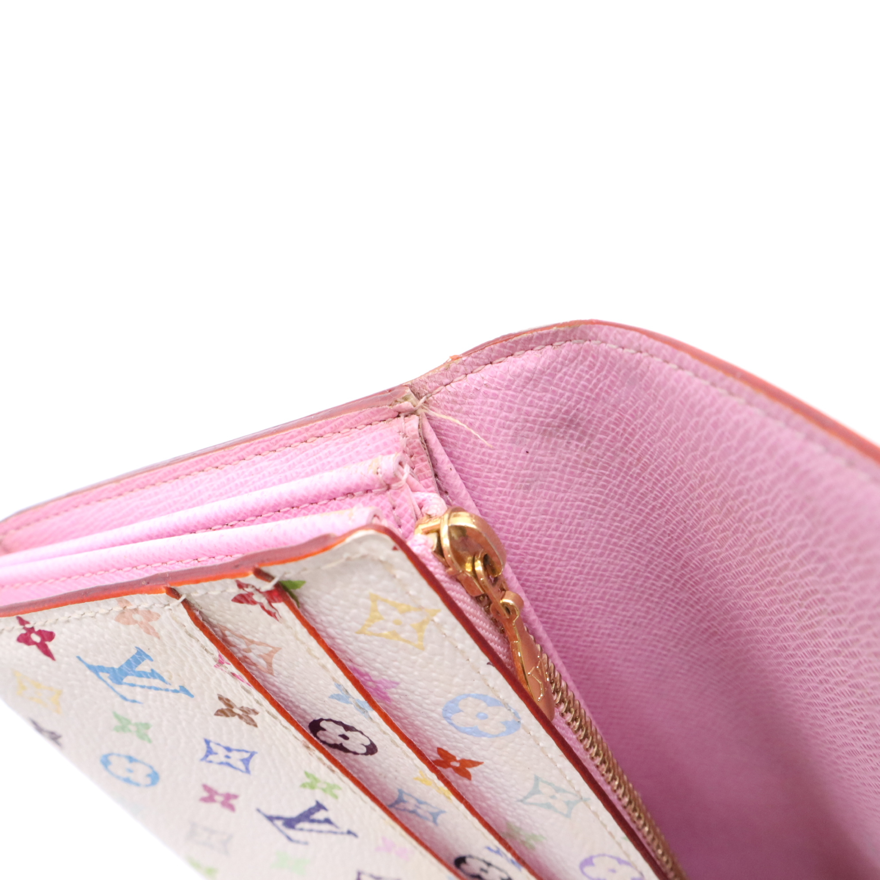 M93744 Monogram Multicolor Portefeuille Sarah Blanc Wallet — view 12