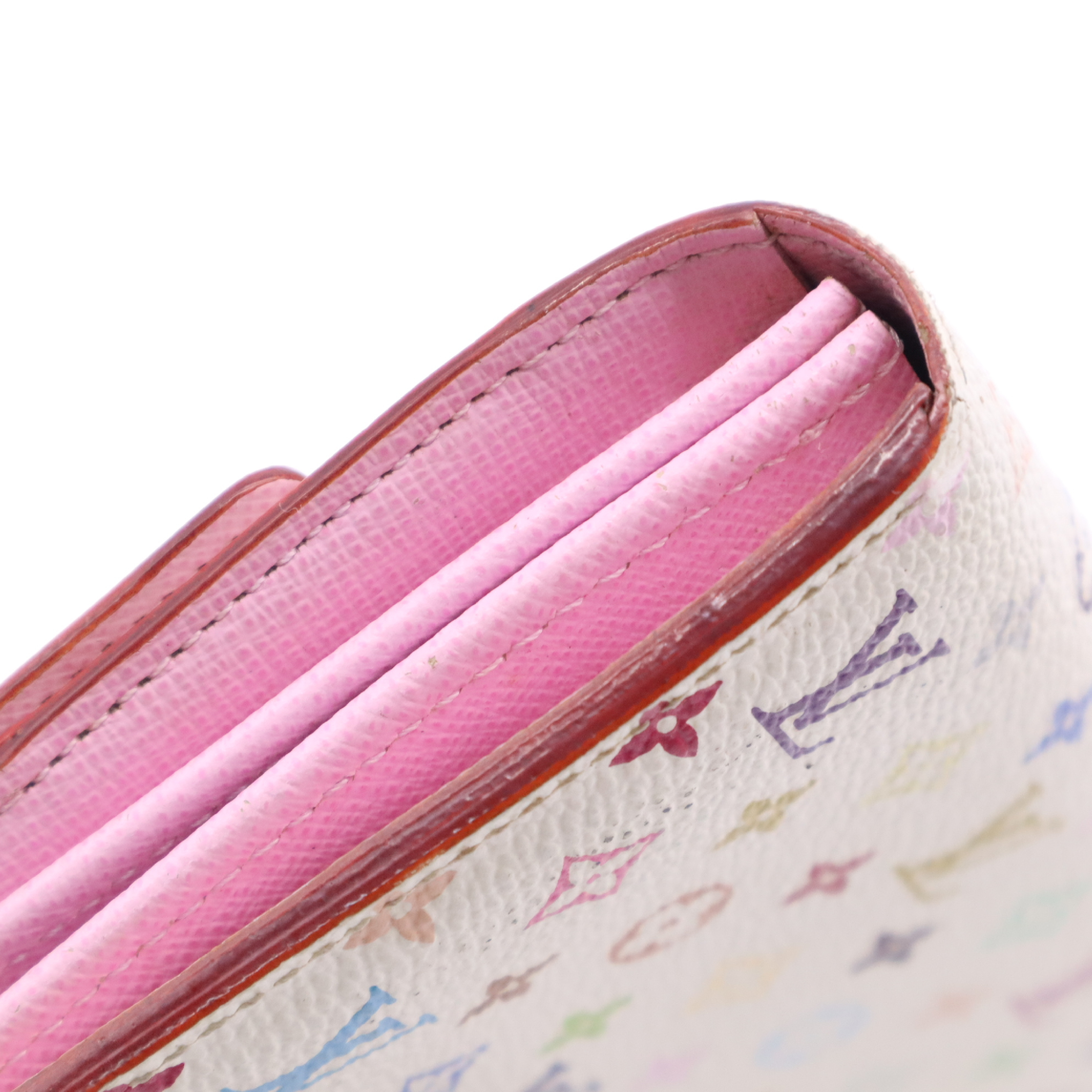M93744 Monogram Multicolor Portefeuille Sarah Blanc Wallet — view 7