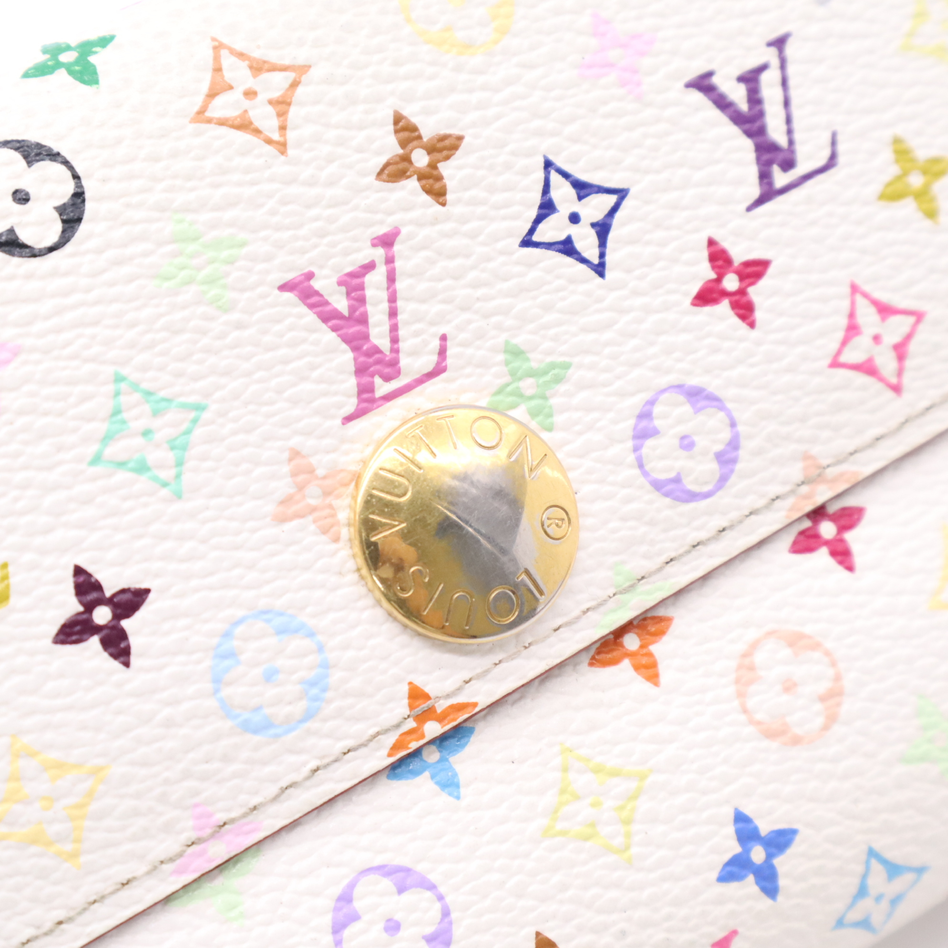 M93744 Monogram Multicolor Portefeuille Sarah Blanc Wallet — view 8