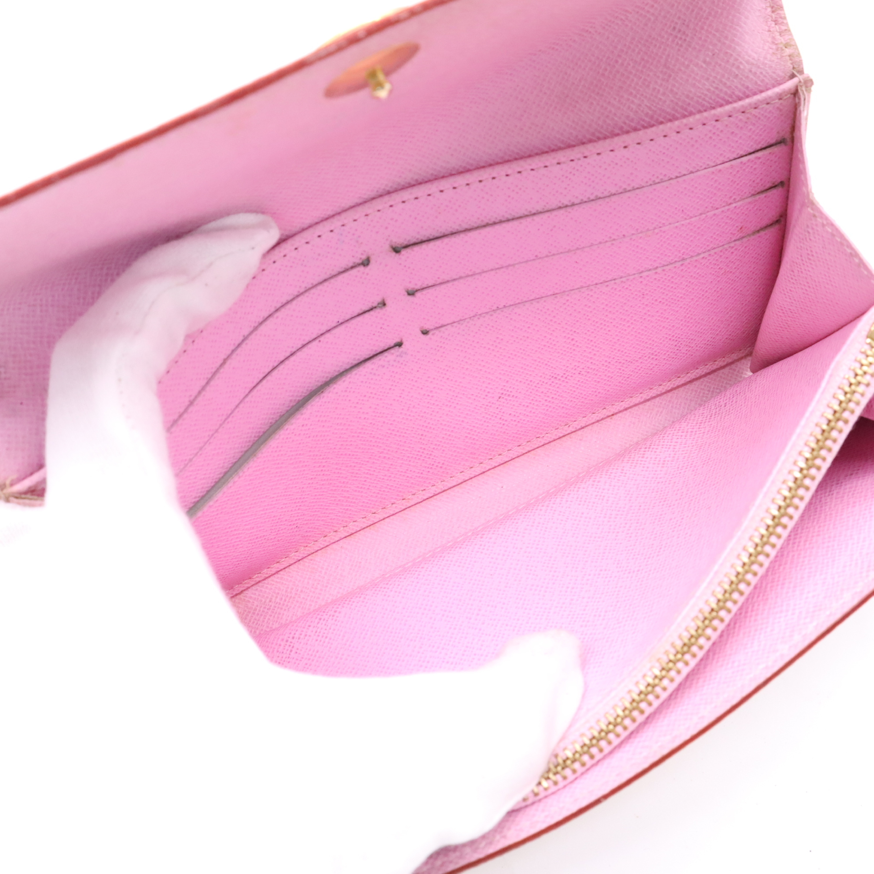 M93744 Monogram Multicolor Portefeuille Sarah Blanc Wallet — view 10