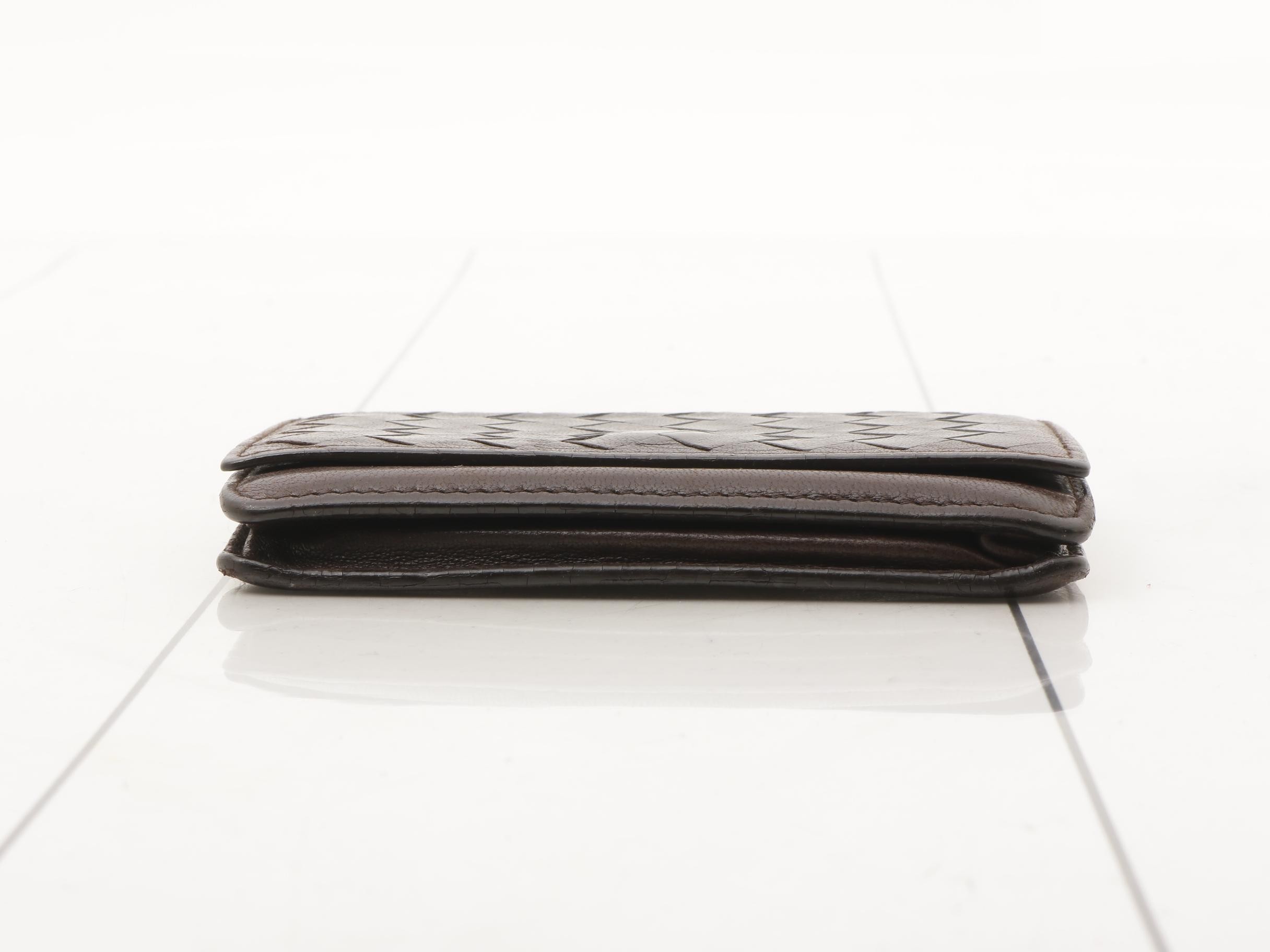business card holder, Intrecciato design, card case. — view 3