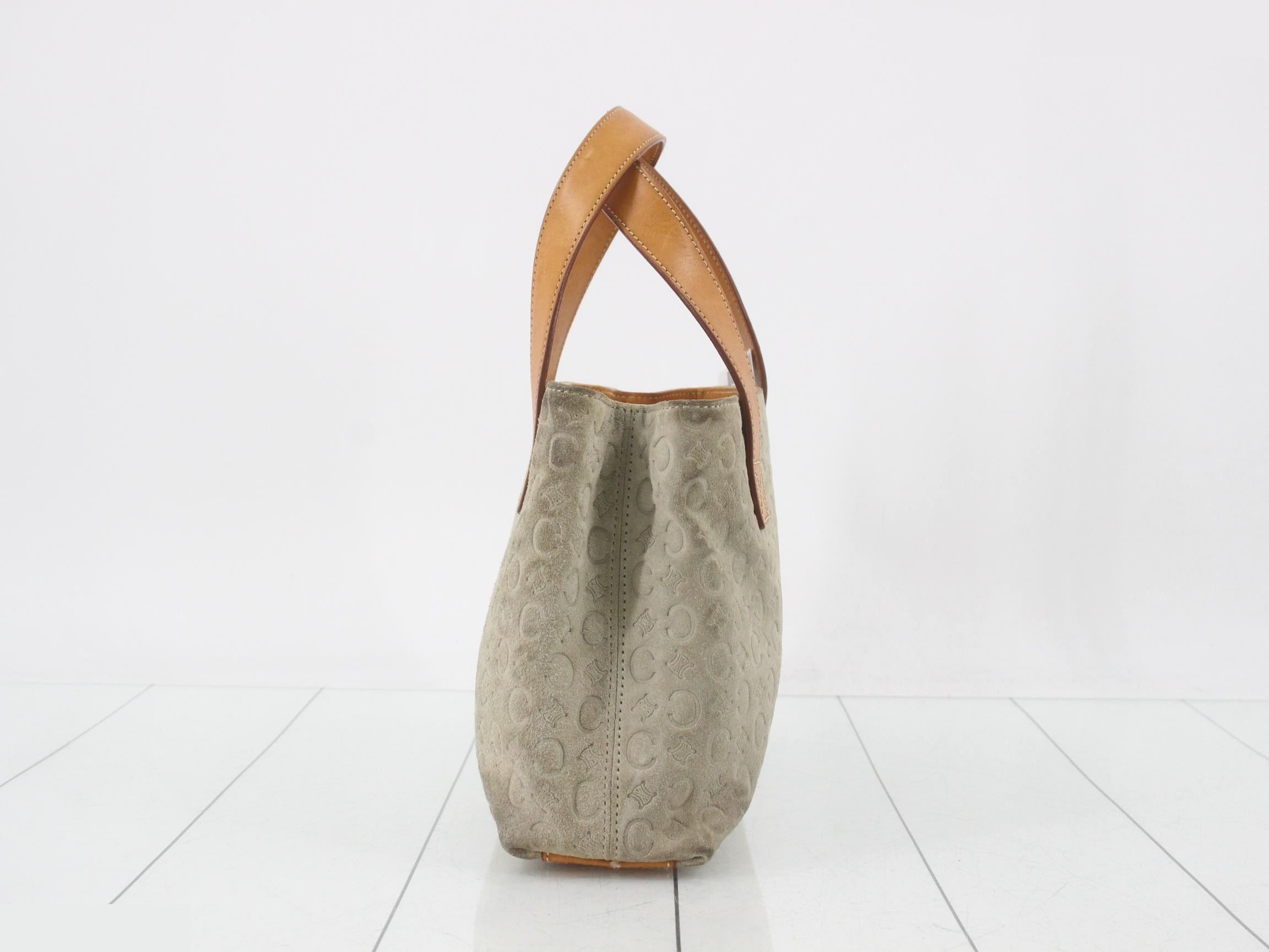C Macadam Suede Bag/Handbag — view 3